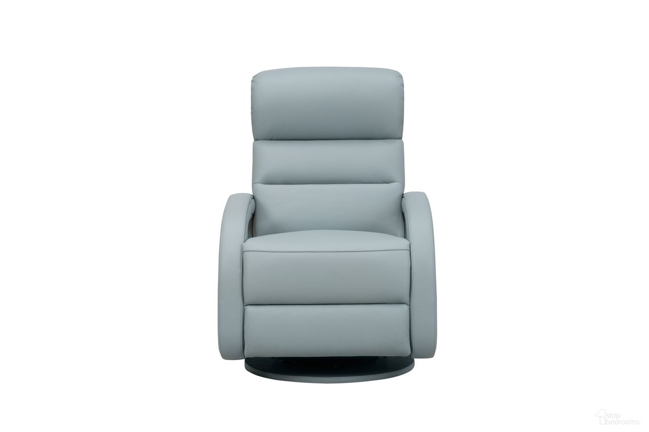 The appearance of Gunter Power Swivel Glider Recliner with Power Head Rest and Power Lumbar In Blue designed by BarcaLounger in the modern / contemporary interior design. This blue piece of furniture  was selected by 1StopBedrooms from Gunter Collection to add a touch of cosiness and style into your home. Sku: 8PHL1676374042. Material: Leather Match.