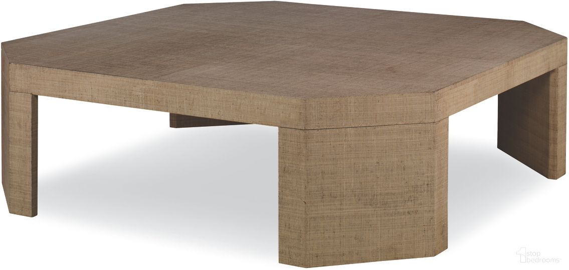 The appearance of Gustav Cocktail Table In Gray and Tan designed by Century Furniture in the modern / contemporary interior design. This gray/tan piece of furniture was selected by 1StopBedrooms from Carrier and Company Case Collection to add a touch of cosiness and style into your home. Sku: C7A-601. Material: Raffia.