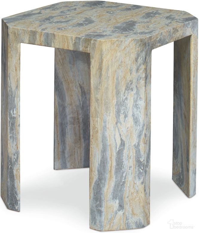 Gustav Spot Side Table In Gray and Tan by Century Furniture 1StopBedrooms