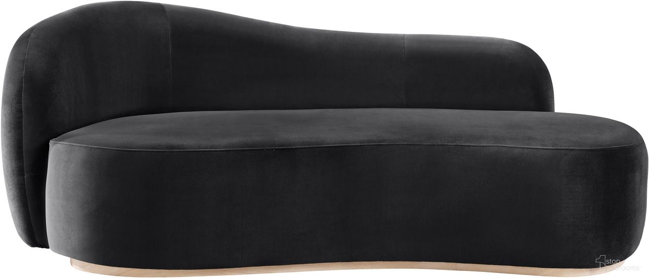The appearance of Gustavo Velvet Upholstered Chaise In Black and Natural designed by Meridian in the modern / contemporary interior design. This black and natural piece of furniture was selected by 1StopBedrooms from Gustavo Collection to add a touch of cosiness and style into your home. Sku: 44081Black-Chaise. Material: Velvet.