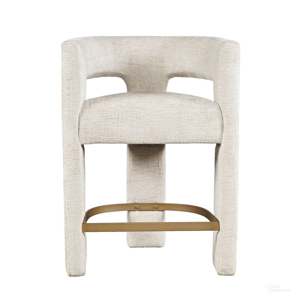 The appearance of Gwen Upholstered Sculpture Counter Stool In Natural designed by Jofran in the modern / contemporary interior design. This natural piece of furniture was selected by 1StopBedrooms from Gwen Collection to add a touch of cosiness and style into your home. Sku: 2271-GWENSTNAT. Material: Iron.