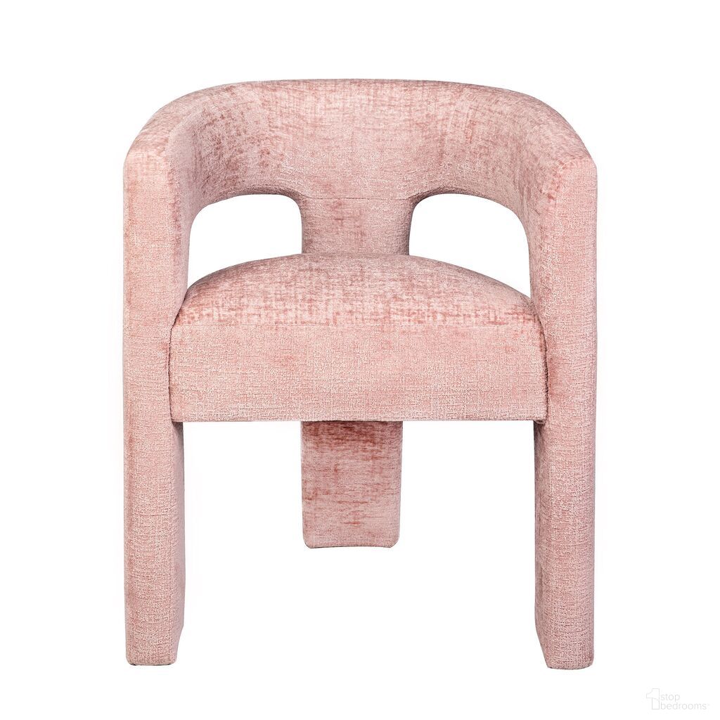 The appearance of Gwen Upholstered Sculpture Armchair In Pink designed by Jofran in the transitional interior design. This pink piece of furniture was selected by 1StopBedrooms from Gwen Collection to add a touch of cosiness and style into your home. Sku: 2271-GWENCHPNK. Material: Plywood. Chair Type: Arm Chair.