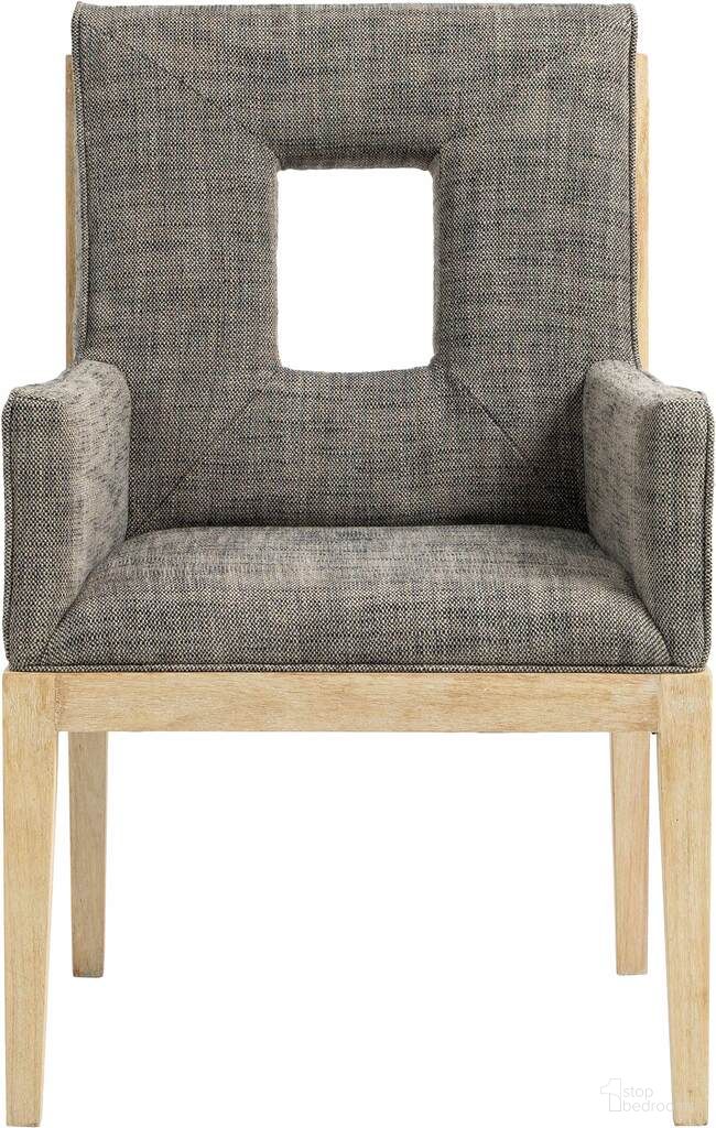 The appearance of Gwendolyn Linen Textured Fabric Dining Arm Chair In Grey and Natural designed by Meridian in the transitional interior design. This grey and natural piece of furniture was selected by 1StopBedrooms from Gwendolyn Collection to add a touch of cosiness and style into your home. Sku: 11045Grey-AC. Material: Linen. Chair Type: Arm Chair.