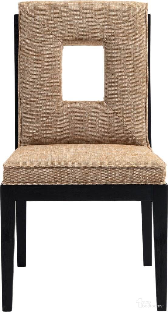 The appearance of Gwendolyn Linen Textured Fabric Dining Side Chair Set of 2 In Cognac and Natural designed by Meridian in the transitional interior design. This cognac and natural piece of furniture  was selected by 1StopBedrooms from Gwendolyn Collection to add a touch of cosiness and style into your home. Sku: 11047Cognac-SC. Material: Linen. Chair Type: Side Chair.
