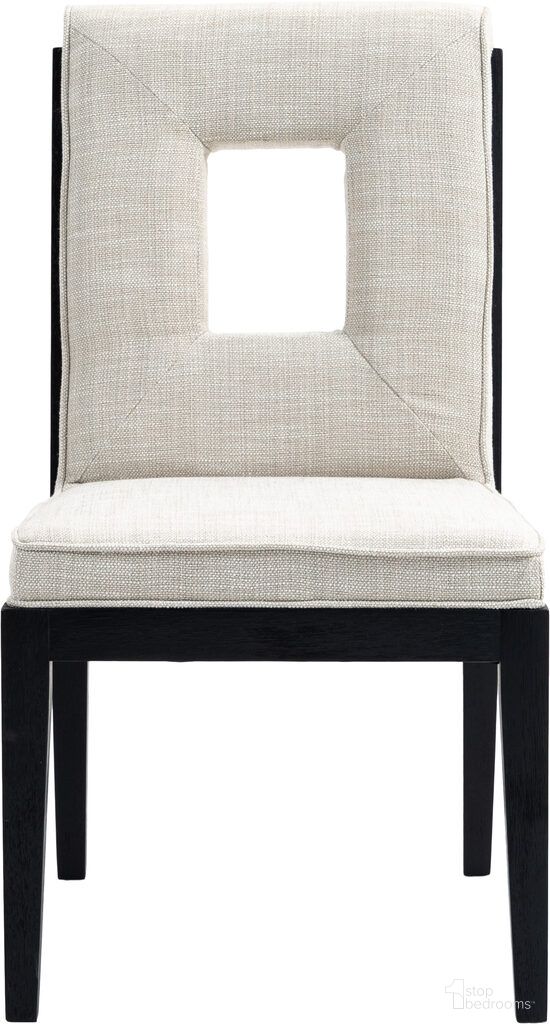 The appearance of Gwendolyn Linen Textured Fabric Dining Side Chair Set of 2 In Natural and Cream designed by Meridian in the transitional interior design. This natural/cream piece of furniture  was selected by 1StopBedrooms from Gwendolyn Collection to add a touch of cosiness and style into your home. Sku: 11047Cream-SC. Material: Linen. Chair Type: Side Chair.