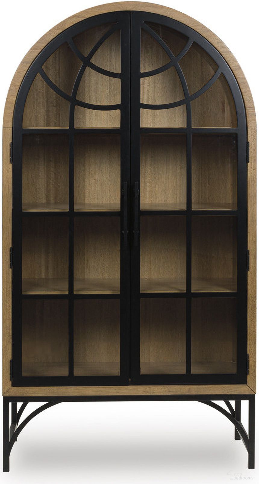 The appearance of Gwenwich Accent Cabinet In Natural and Black designed by Signature Design by Ashley in the transitional interior design. This natural/black piece of furniture was selected by 1StopBedrooms from Gwenwich Collection to add a touch of cosiness and style into your home. Sku: A4000704. Material: Wood.