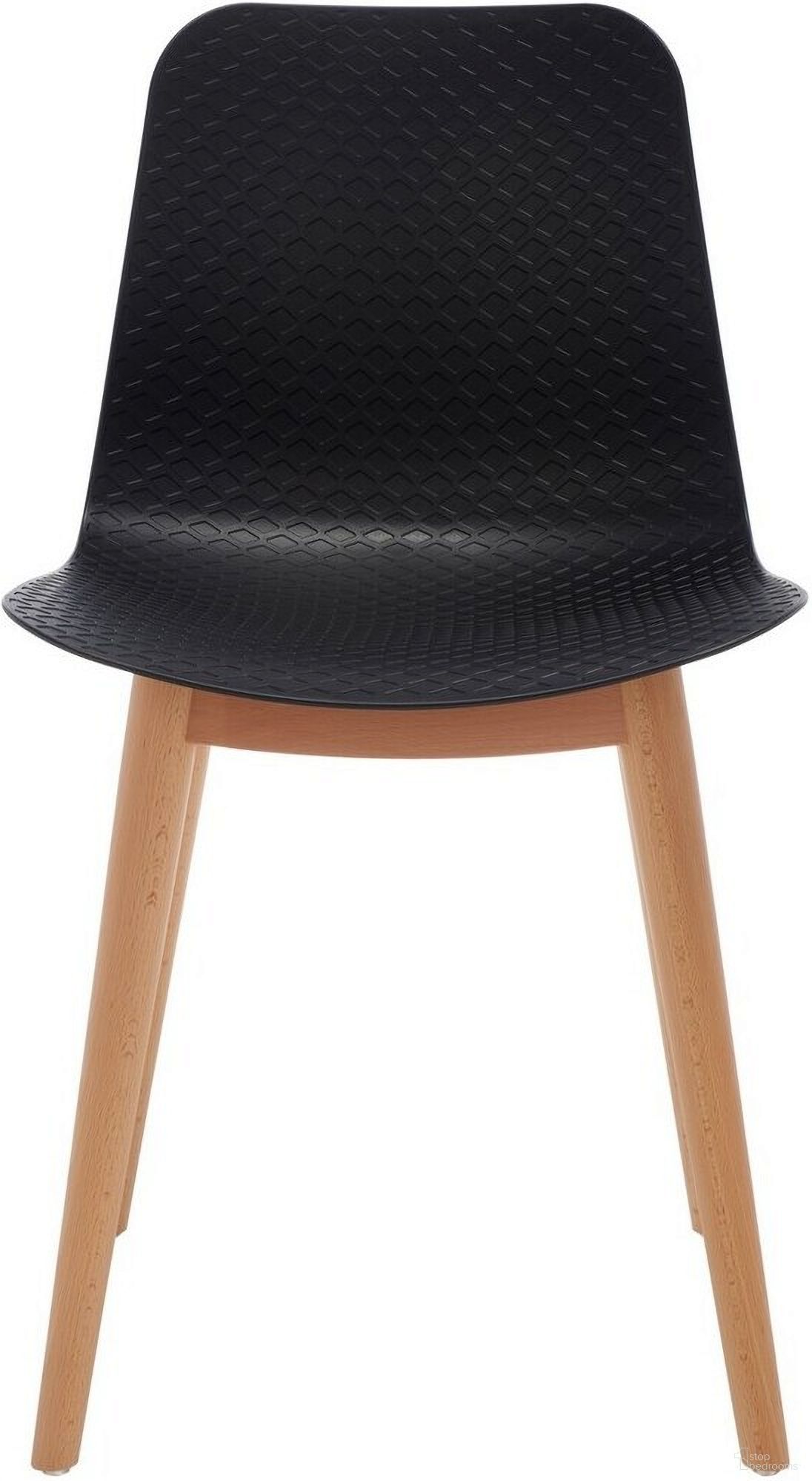 The appearance of Haddie Molded Plastic Dining Chair Set of 2 In Black and Natural designed by Safavieh Couture in the transitional interior design. This black and natural piece of furniture was selected by 1StopBedrooms from Haddie Collection to add a touch of cosiness and style into your home. Sku: SFV6902B-SET2. Material: Plastic. Chair Type: Side Chair.