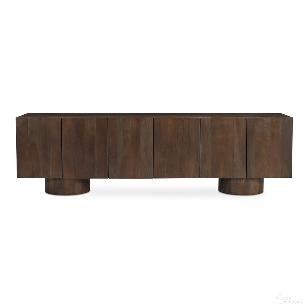 Hadley Media Unit In Warm Brown