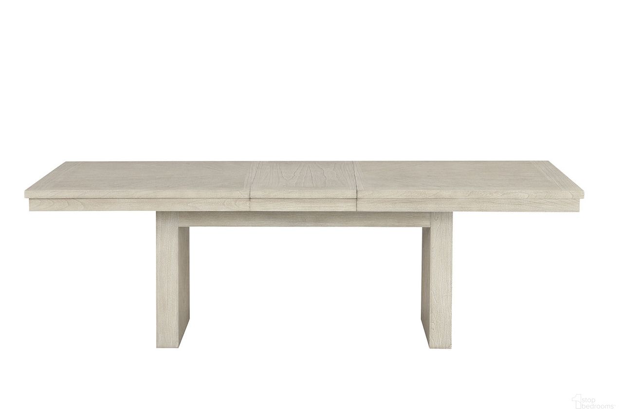 The appearance of Hagerman Dining Table In Natural designed by Furniture of America in the modern / contemporary interior design. This natural piece of furniture  was selected by 1StopBedrooms from Hagerman Collection to add a touch of cosiness and style into your home. Sku: FM3410NT-T-1;FM3410NT-T-2. Table Base Style: Double Pedestal. Table Top Shape: Rectangular. Material: Rubberwood. Size: 40" x 94".