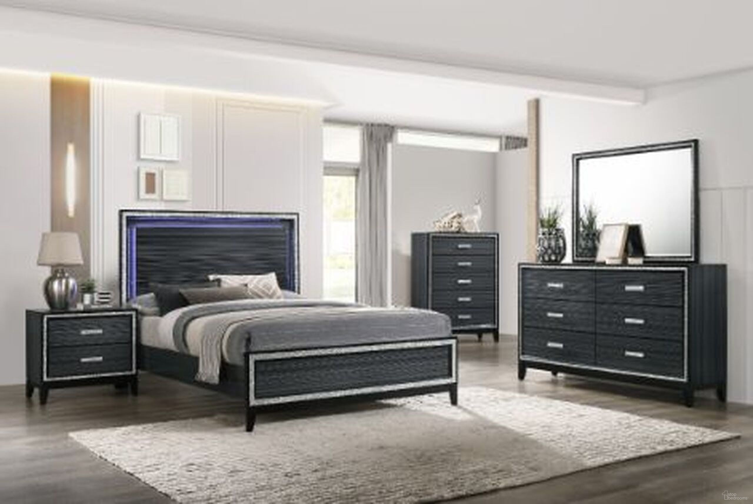 The appearance of Haiden Bedroom Set In Weathered Black Finish designed by ACME in the modern / contemporary interior design. This black piece of furniture was selected by 1StopBedrooms from Haiden Collection to add a touch of cosiness and style into your home. Sku: 28430Q-HF;28431Q-R;28433. Bed Type: Panel Bed. Material: Wood. Bed Size: Queen.