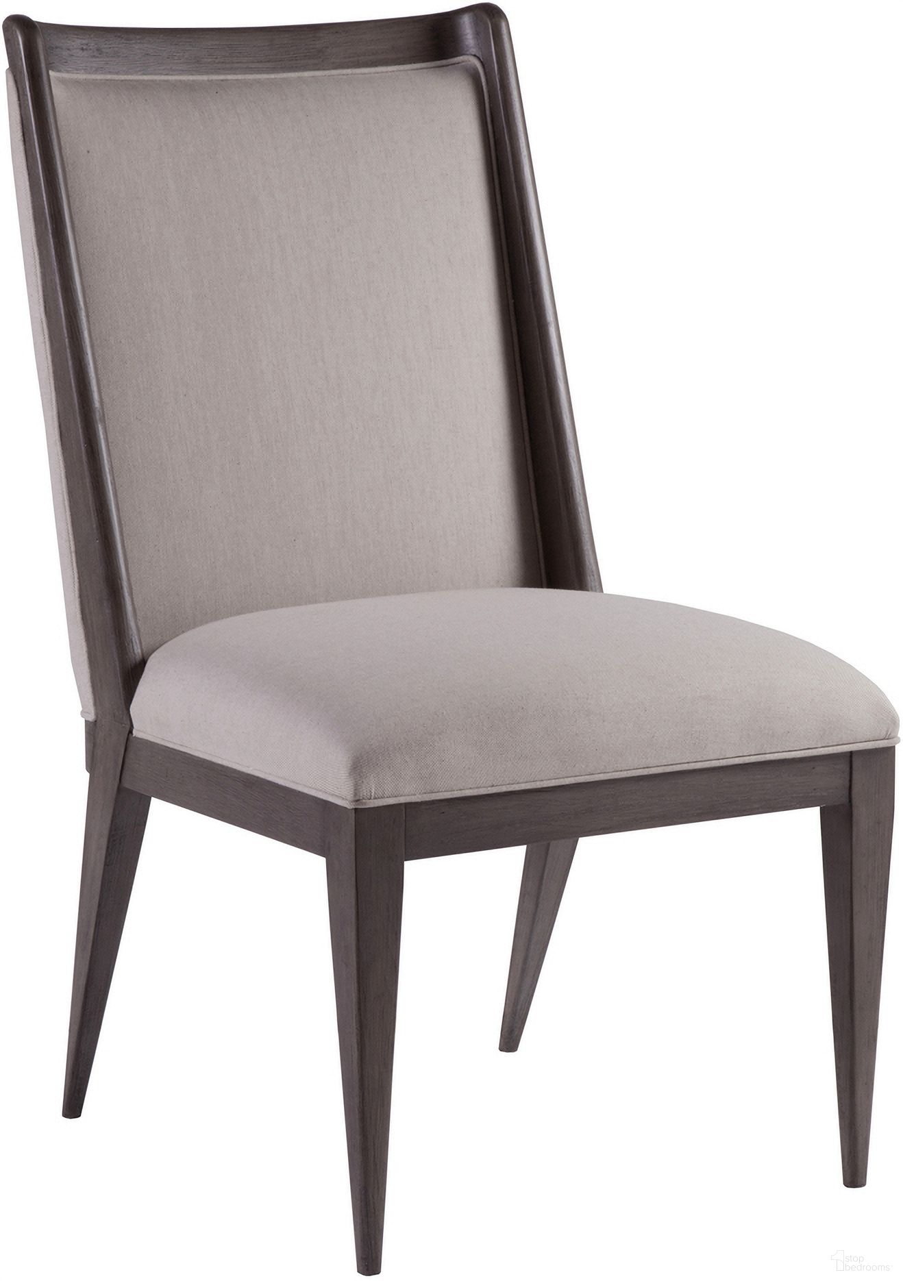 The appearance of Cohesion Program Haiku Upholstered Side Chair In Grigio designed by Artistica Home in the transitional interior design. This grigio piece of furniture  was selected by 1StopBedrooms from Cohesion Program Collection to add a touch of cosiness and style into your home. Sku: 2057-880-41-01. Material: Wood. Chair Type: Side Chair.