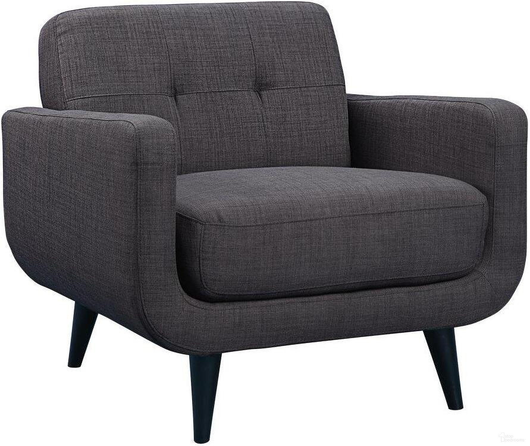 The appearance of Hailey Charcoal Chair designed by Picket House in the modern / contemporary interior design. This gray piece of furniture was selected by 1StopBedrooms from Hailey Collection to add a touch of cosiness and style into your home. Sku: UHD090100. Material: Polyester.