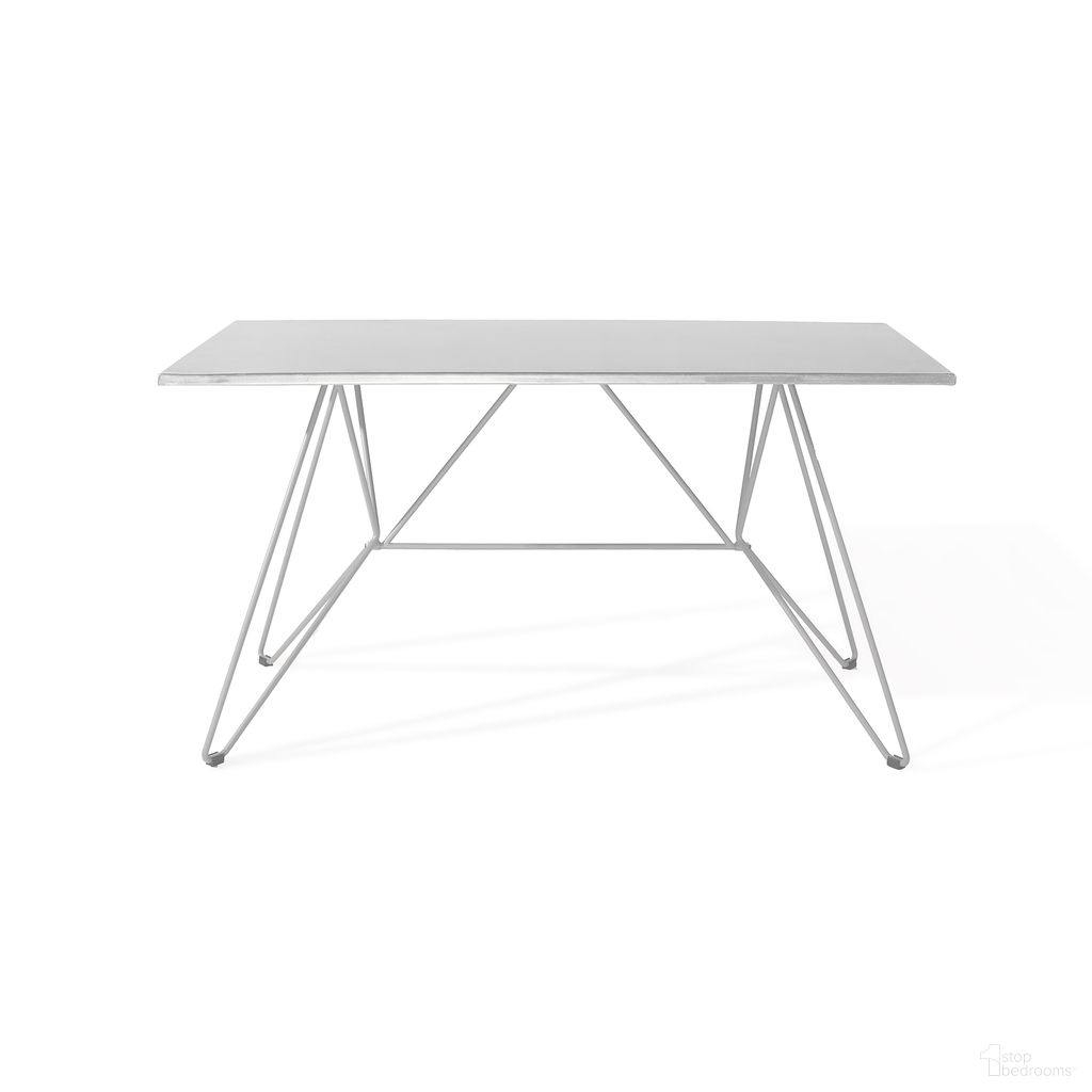 The appearance of Hairpin 55 Inch Rectangular Dining Table In Matte White designed by Harmonia Living in the modern / contemporary interior design. This matte white piece of furniture was selected by 1StopBedrooms from Hairpin Collection to add a touch of cosiness and style into your home. Sku: HL-HPIN-MW-RCDT-MW. Table Base Style: Trestle. Material: Steel. Table Top Shape: Rectangular.