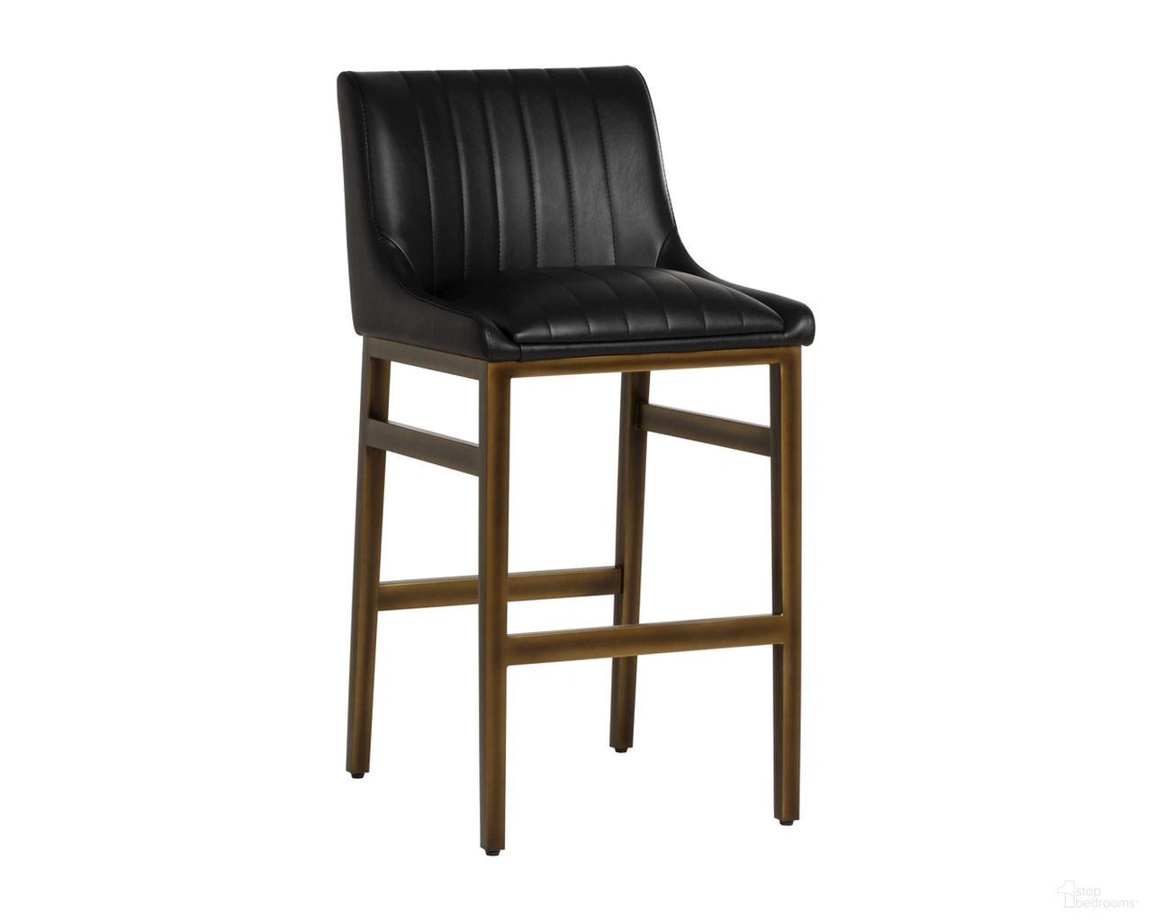 Halden Barstool In Bravo Black