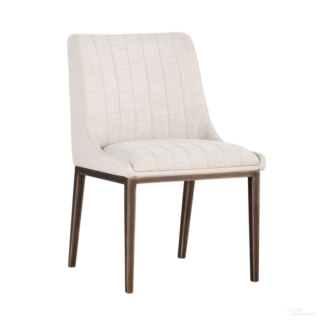 Halden Dining Chair Set of 2 In Beige Linen