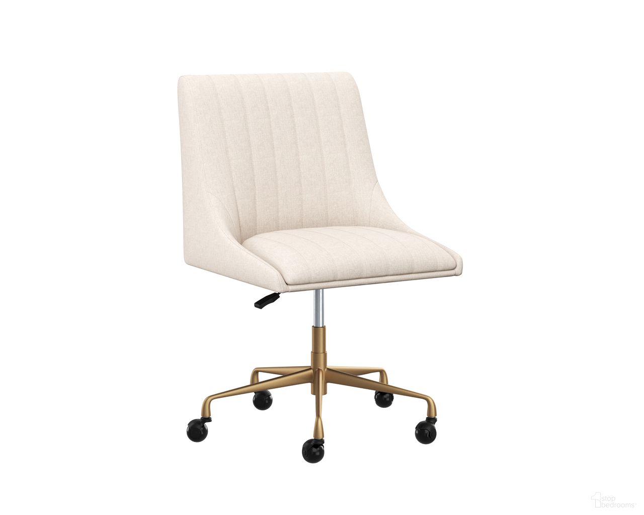 Halden Office Chair In Beige Linen