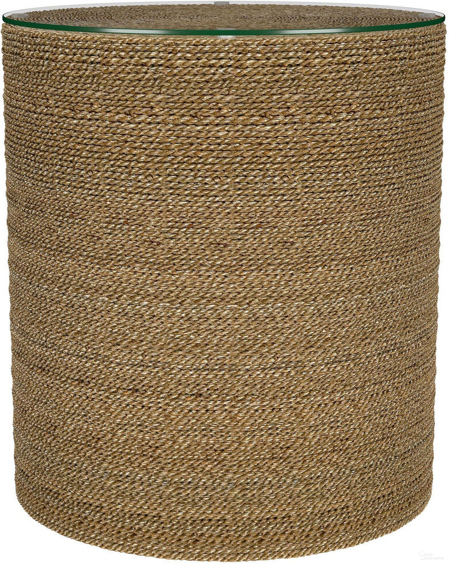The appearance of Halden Round Woven Seagrass Accent Side Table In Light Brown designed by Coaster in the coastal interior design. This light brown piece of furniture  was selected by 1StopBedrooms from Halden Collection to add a touch of cosiness and style into your home. Sku: 930270. Material: Seagrass.