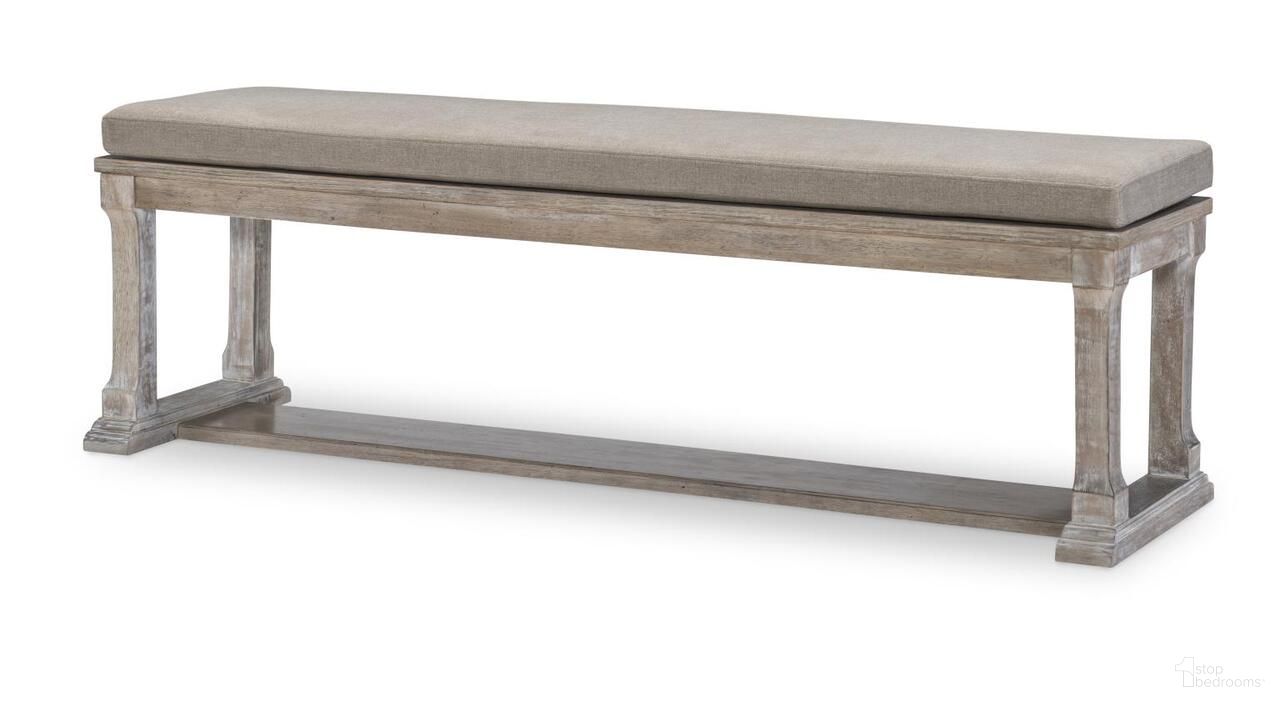 The appearance of Halifax Bench In Flax and Java designed by Legacy Classic in the modern / contemporary interior design. This flax and java piece of furniture was selected by 1StopBedrooms from Halifax Collection to add a touch of cosiness and style into your home. Sku: 2400-974V. Material: Oak.
