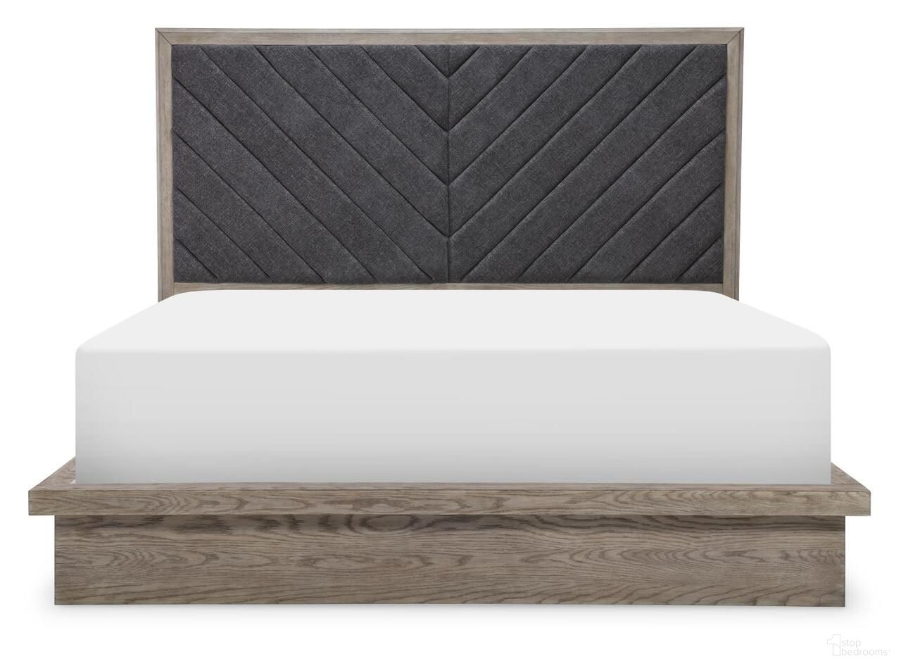 The appearance of Halifax Complete King Upholstered Bed In Flax and Java designed by Legacy Classic in the modern / contemporary interior design. This flax and java piece of furniture  was selected by 1StopBedrooms from Halifax Collection to add a touch of cosiness and style into your home. Sku: 2400-4706;2400-4716;2400-4907. Bed Size: King. Material: Hardwood. Bed Type: Upholstered Bed.