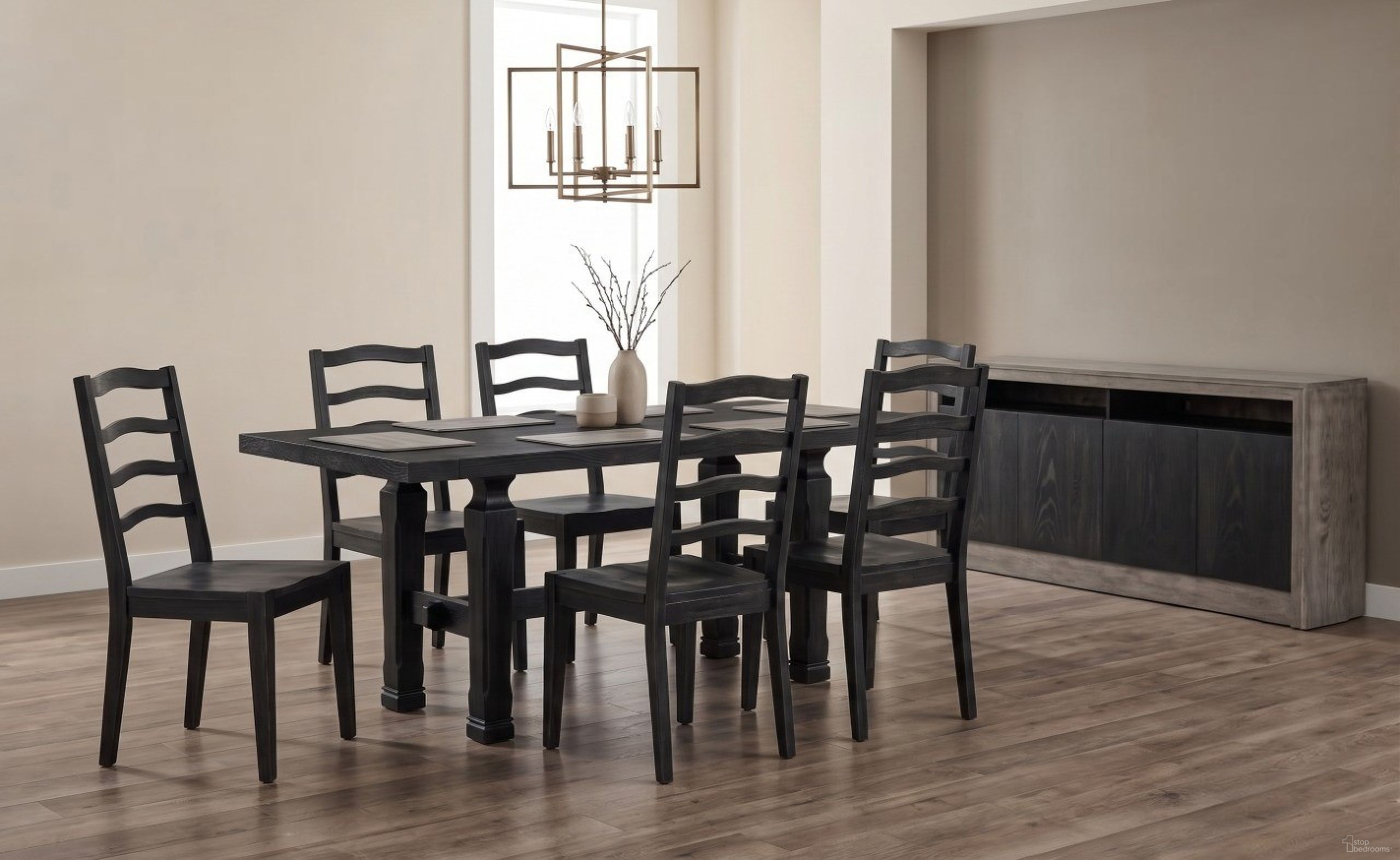Halifax Friendship Dining Room Set In Flax and Java
