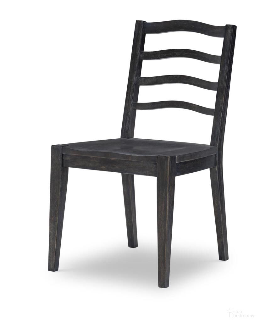 The appearance of Halifax Ladder Back Chair Set of 2 In Flax and Java designed by Legacy Classic in the modern / contemporary interior design. This flax and java piece of furniture  was selected by 1StopBedrooms from Halifax Collection to add a touch of cosiness and style into your home. Sku: 2400-240V. Material: Oak. Chair Type: Side Chair.