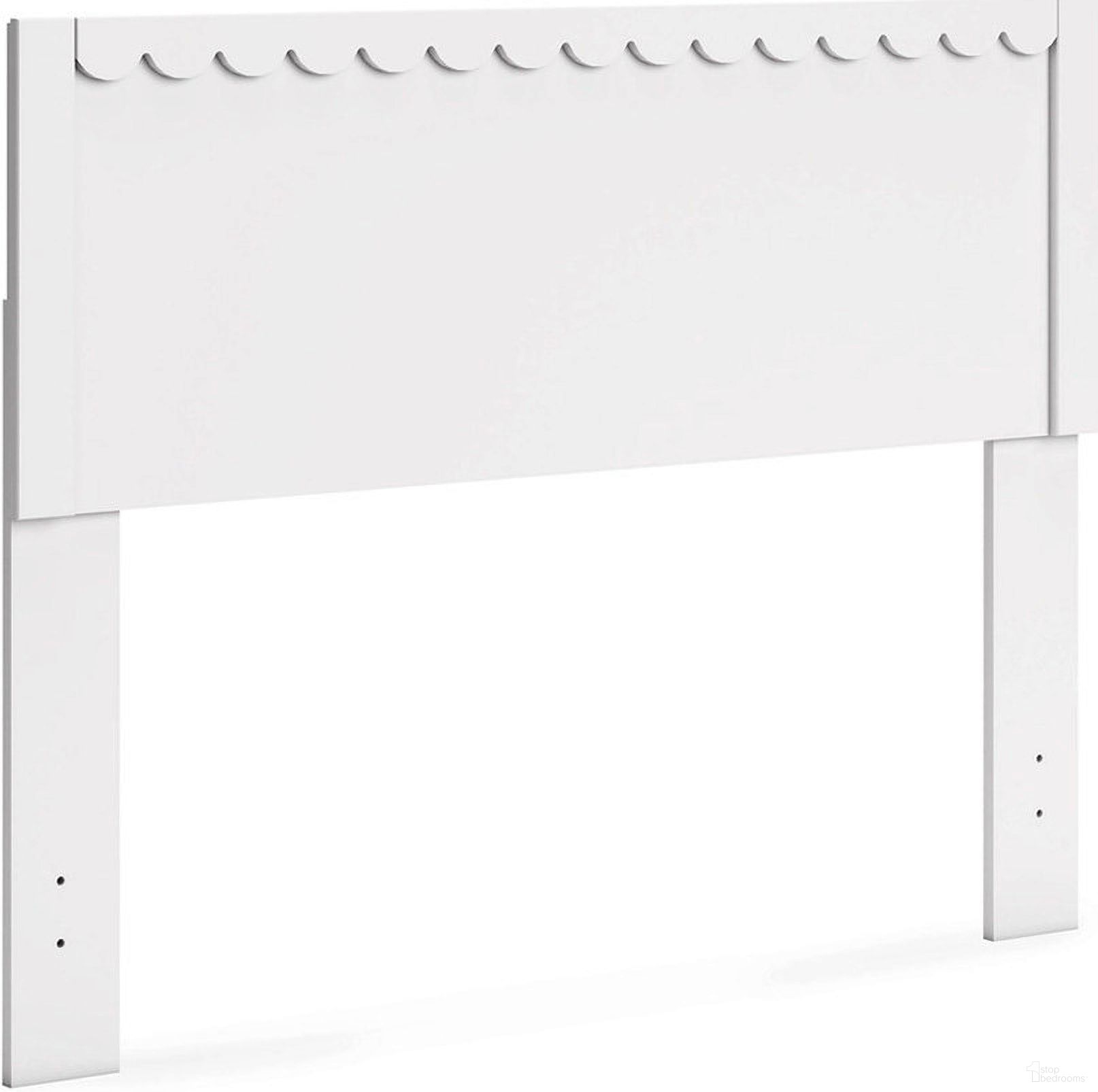 The appearance of Hallityn Full Panel Headboard In White designed by Signature Design by Ashley in the transitional interior design. This white piece of furniture  was selected by 1StopBedrooms from Hallityn Collection to add a touch of cosiness and style into your home. Sku: EB1810-156. Material: Wood. Bed Size: Full.