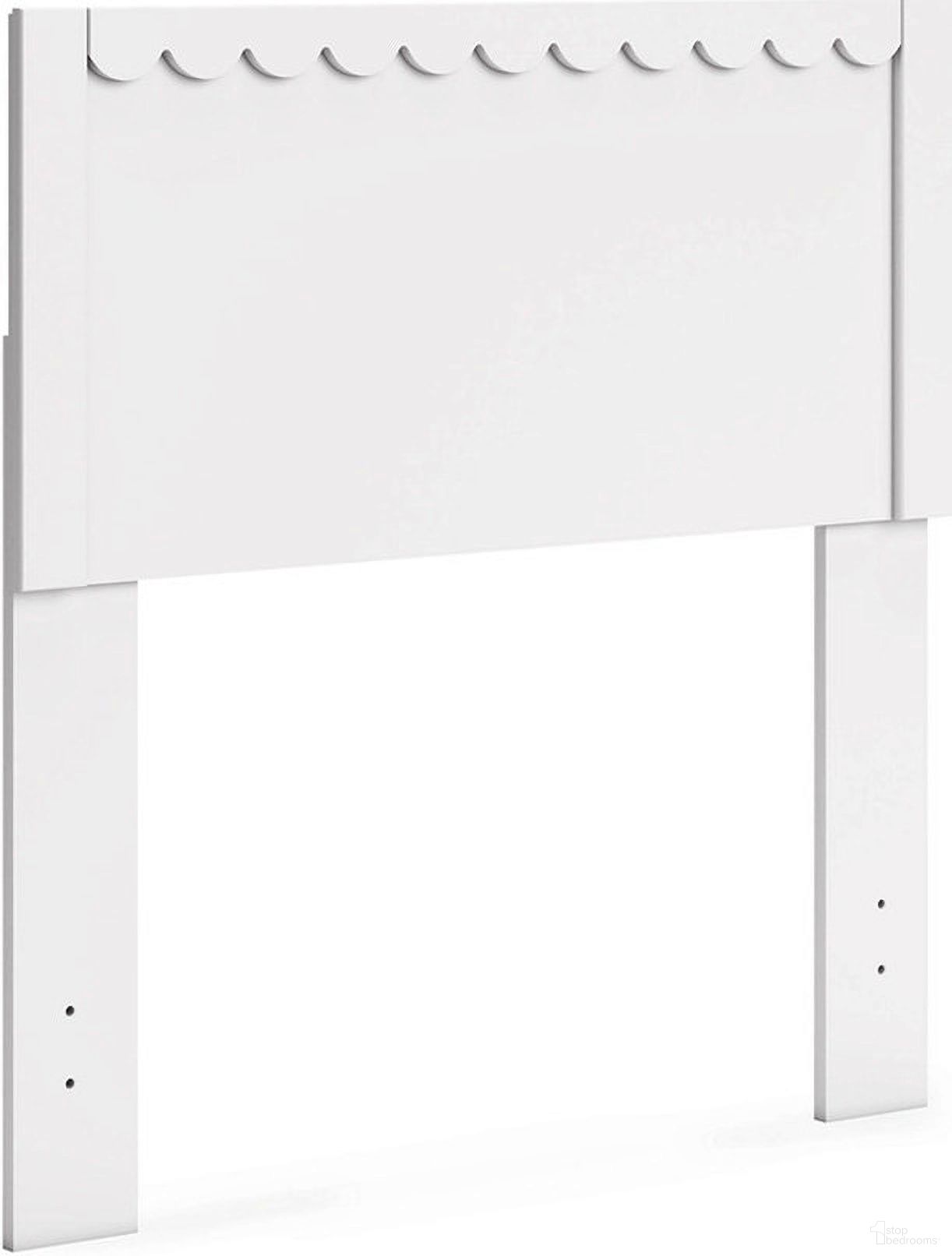 The appearance of Hallityn Twin Panel Headboard In White designed by Signature Design by Ashley in the transitional interior design. This white piece of furniture  was selected by 1StopBedrooms from Hallityn Collection to add a touch of cosiness and style into your home. Sku: EB1810-155. Material: Wood. Bed Size: Twin.