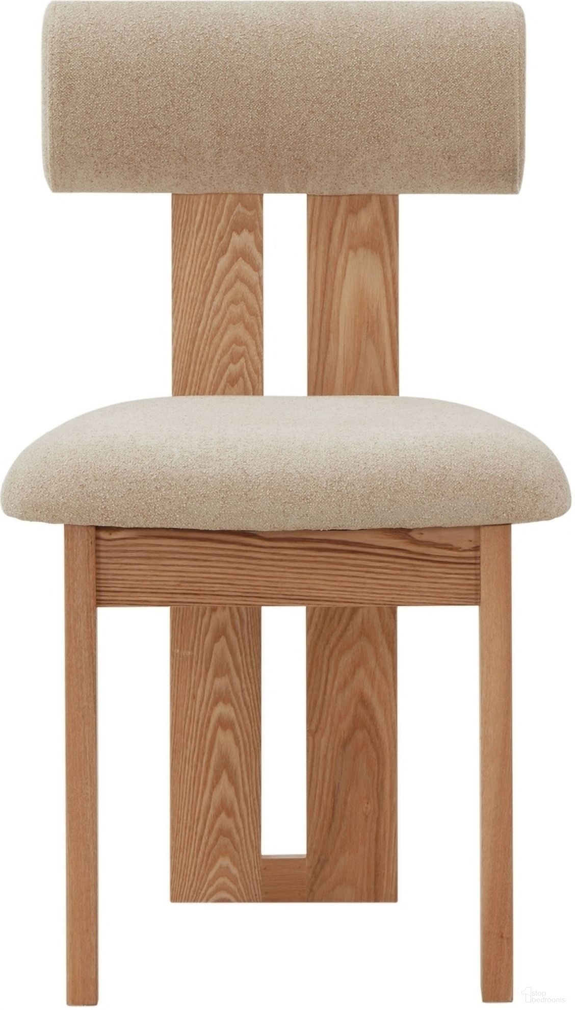 The appearance of Halloway Boucle and Wood Dining Chair In Tan and Natural designed by Safavieh Couture in the modern / contemporary interior design. This tan piece of furniture  was selected by 1StopBedrooms from Halloway Collection to add a touch of cosiness and style into your home. Sku: SFV5099B. Material: Wood. Chair Type: Side Chair.