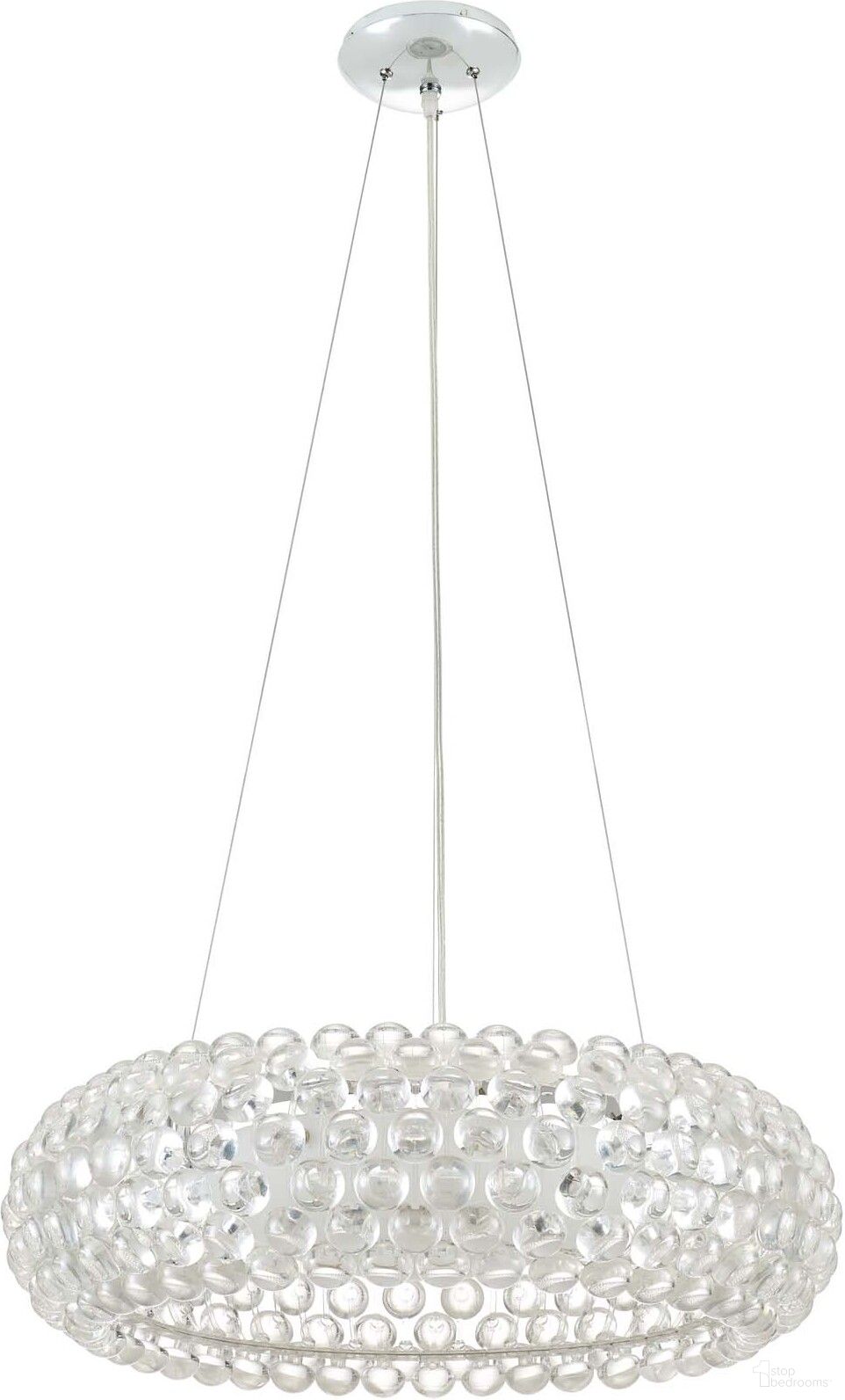 Halo Clear 25 Inch Pendant Chandelier