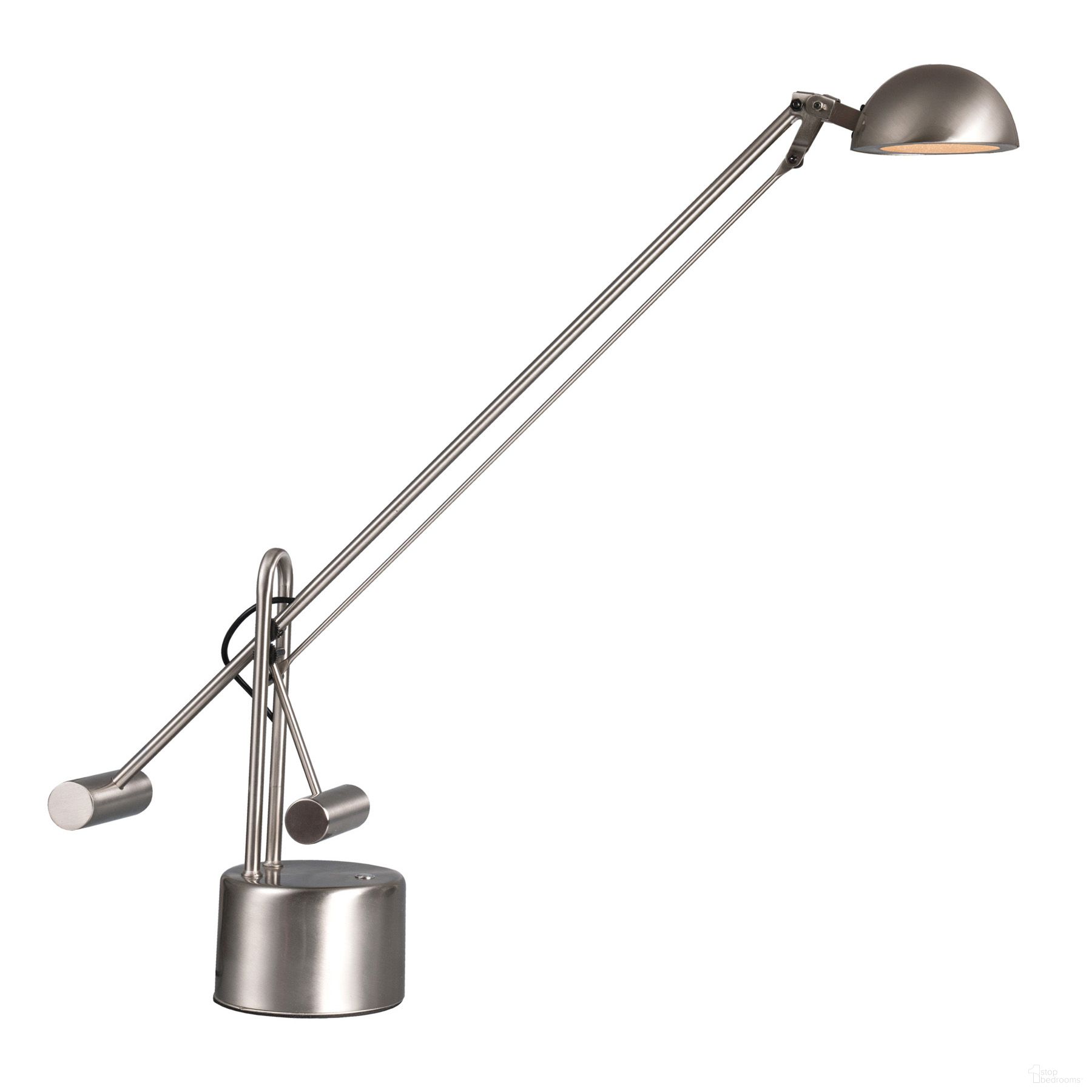 Halotech Desk Lamp In Brushed Nickel