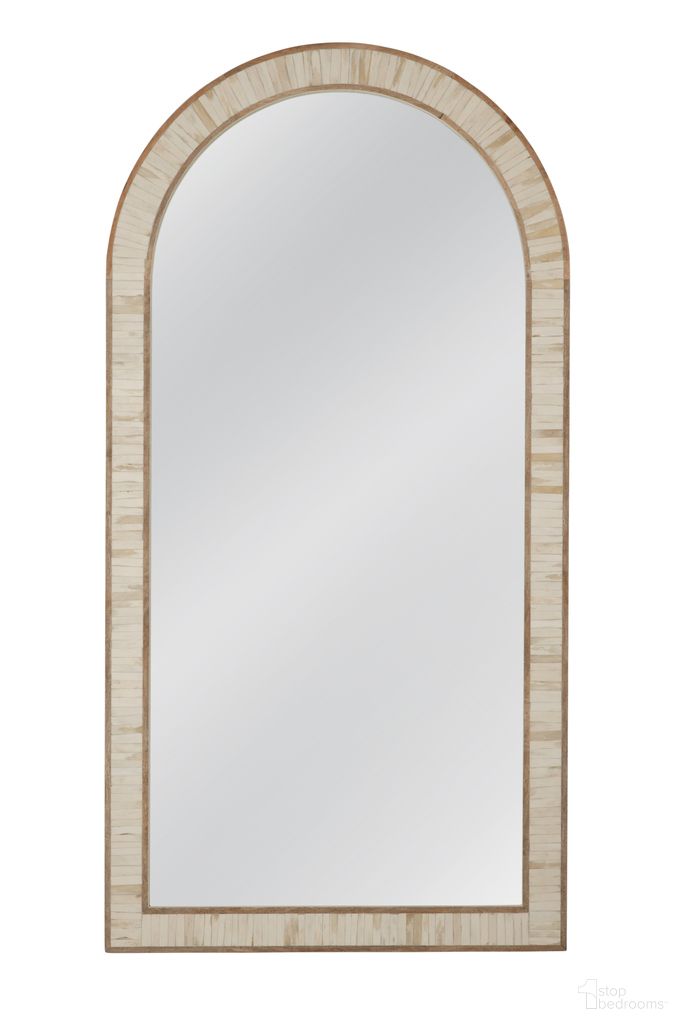 Halsey Floor Mirror In Cream