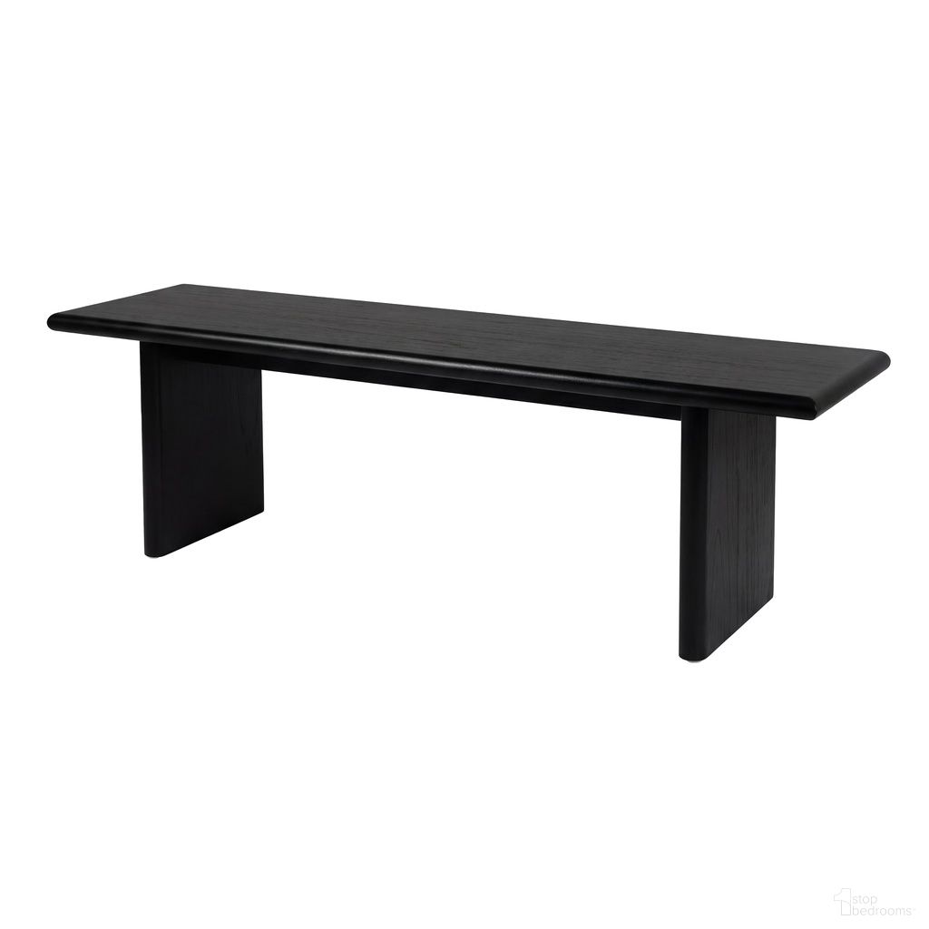 The appearance of Halsmstad Wood Dining Bench In Black designed by Butler Specialty Company in the modern / contemporary interior design. This black piece of furniture was selected by 1StopBedrooms from Halmstad Collection to add a touch of cosiness and style into your home. Sku: 6310498. Material: MDF.