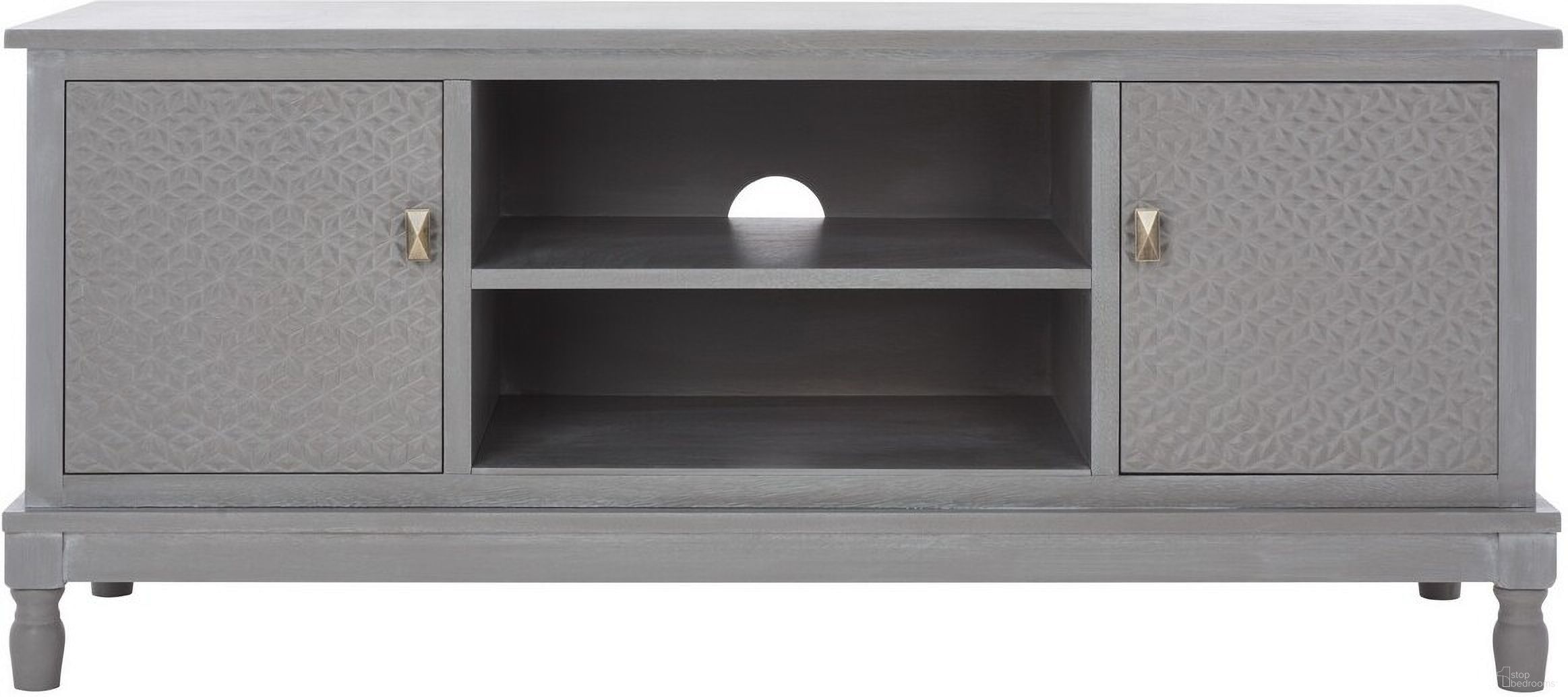 The appearance of Halton 2 Door 1 Shelf Media Stand in White Wash designed by Safavieh in the modern / contemporary interior design. This white wash piece of furniture was selected by 1StopBedrooms from Halton Collection to add a touch of cosiness and style into your home. Sku: MED5706D. Material: Wood.
