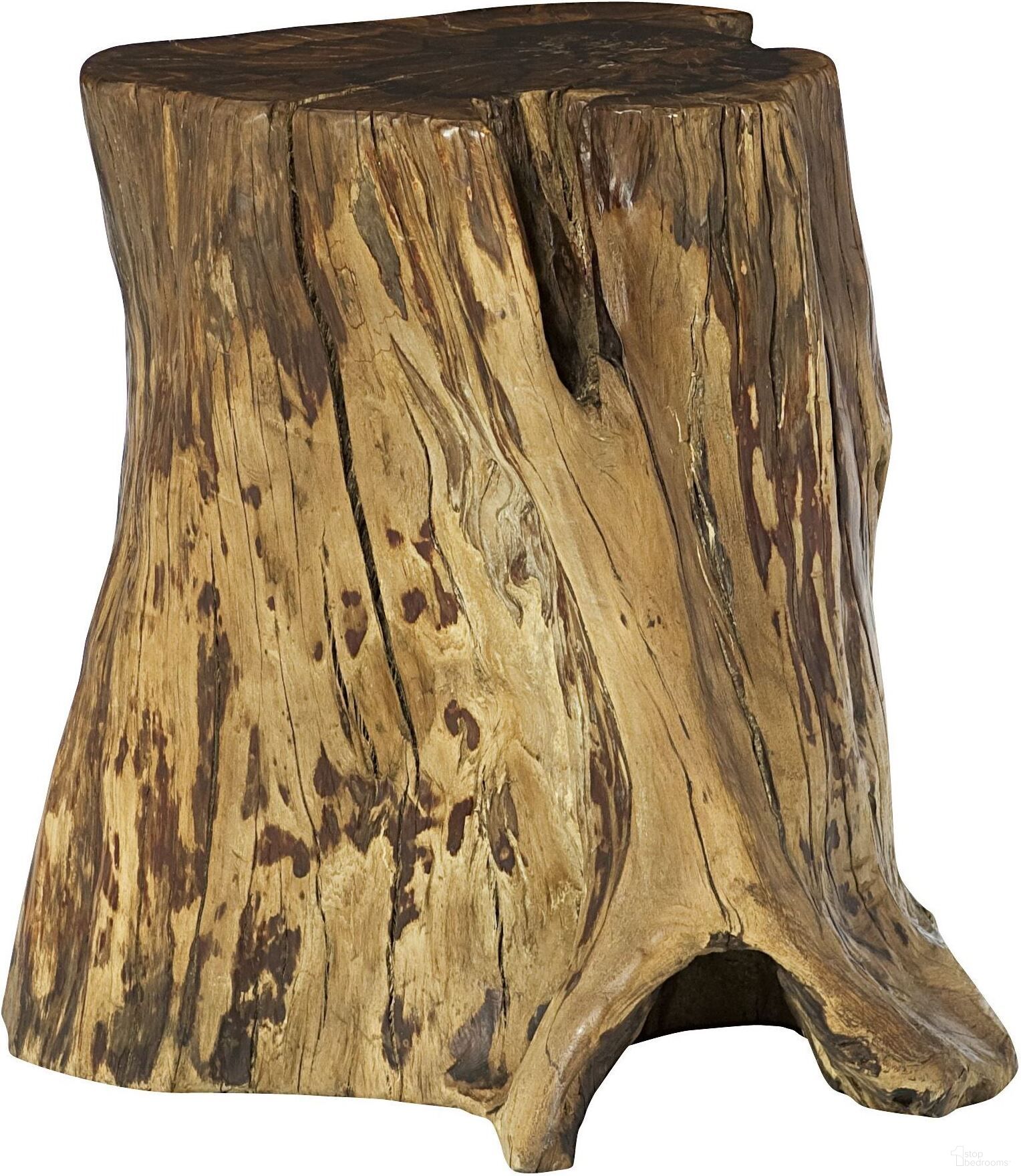 The appearance of Hidden Treasures Tree Trunk Accent Table designed by Hammary in the traditional interior design. This brown piece of furniture was selected by 1StopBedrooms from Hidden Treasures Collection to add a touch of cosiness and style into your home. Sku: 090-773. Material: Wood.