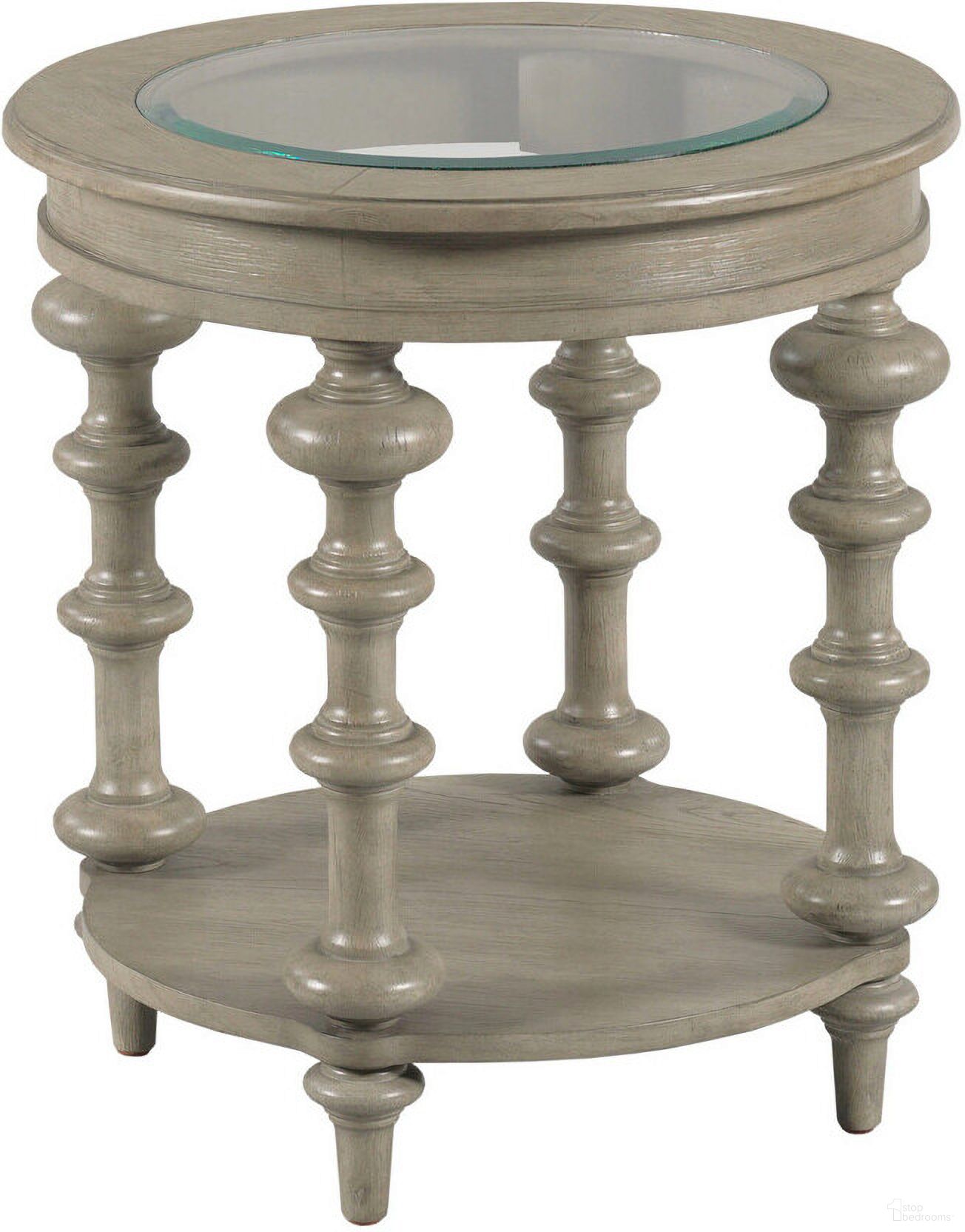 The appearance of Hamilton Round End Table In Timberwolf designed by Hammary in the transitional interior design. This timberwolf piece of furniture  was selected by 1StopBedrooms from Hamilton Collection to add a touch of cosiness and style into your home. Sku: 370-918. Material: Wood.