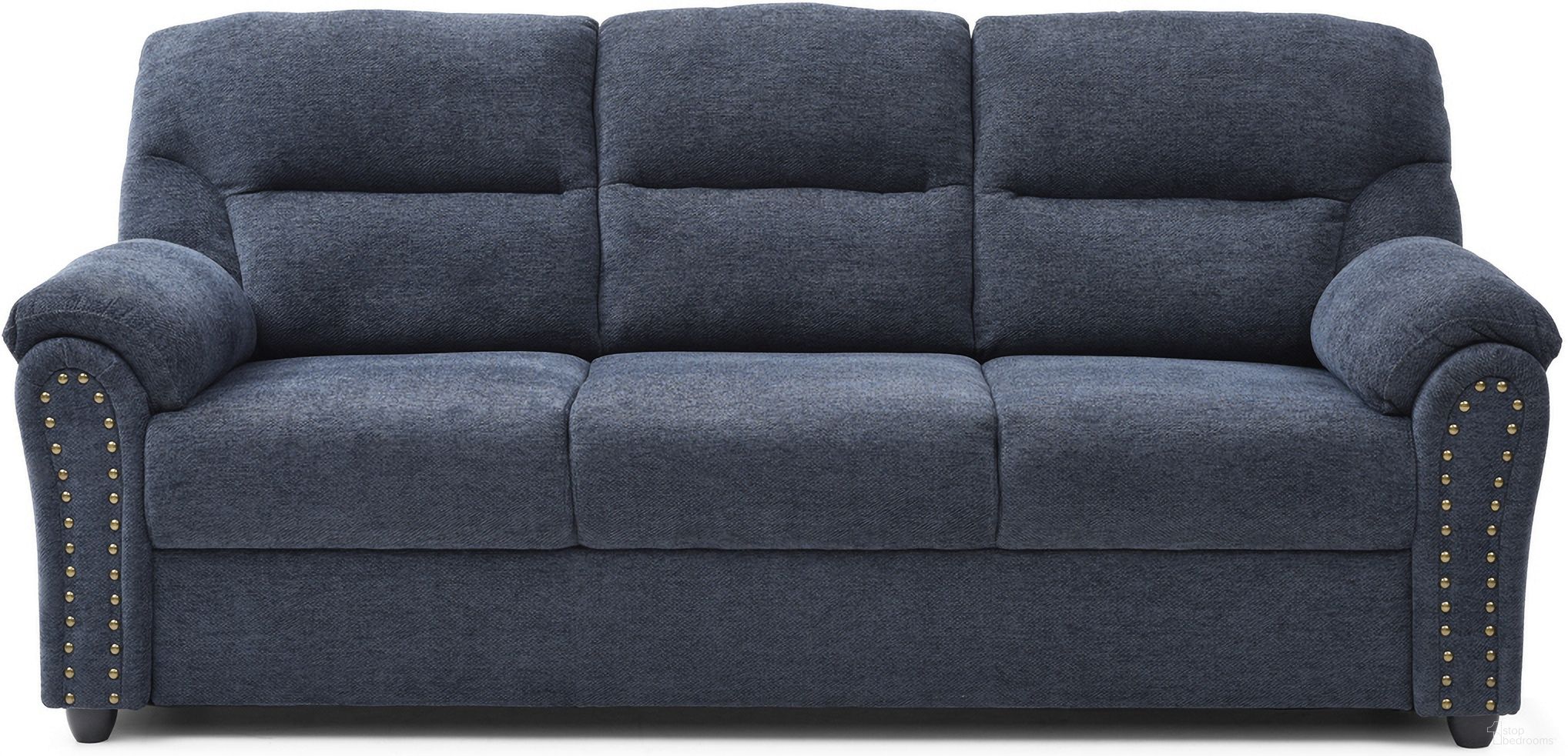 The appearance of Hamilton Sofa In Blue designed by Glory in the modern / contemporary interior design. This blue piece of furniture was selected by 1StopBedrooms from Hamilton Collection to add a touch of cosiness and style into your home. Sku: G00550A-S. Material: Polyester.