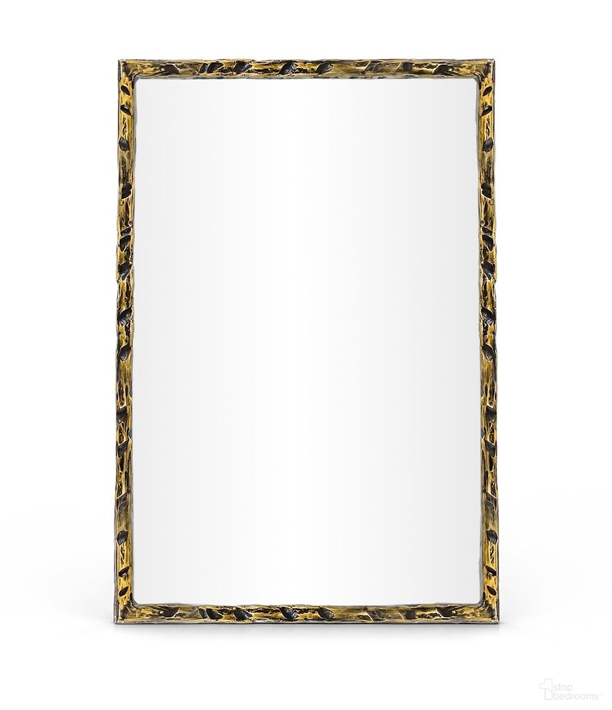 The appearance of Hammer Iron Mirror In Gold designed by Meridian in the modern / contemporary interior design. This gold piece of furniture  was selected by 1StopBedrooms from Hammer Collection to add a touch of cosiness and style into your home. Sku: 66004Gold-M. Material: Glass.