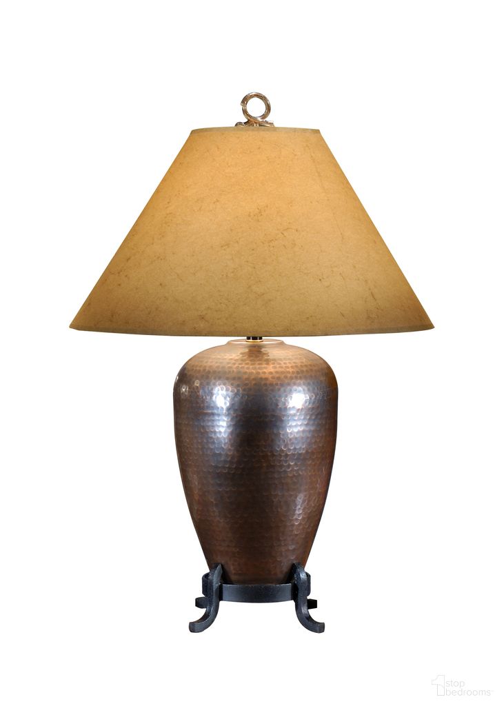 Hammered Lamp In Black and Bronze