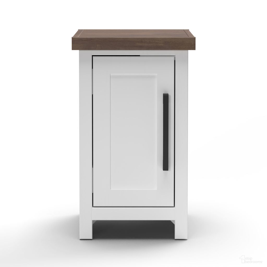 The appearance of Hampton 14 Inch Chairside Table In Barnwood and White Wash designed by Legends Home in the country / farmhouse interior design. This barnwood/white wash piece of furniture  was selected by 1StopBedrooms from Hampton Collection to add a touch of cosiness and style into your home. Sku: HT4520E.BJW. Material: Poplar Solid.