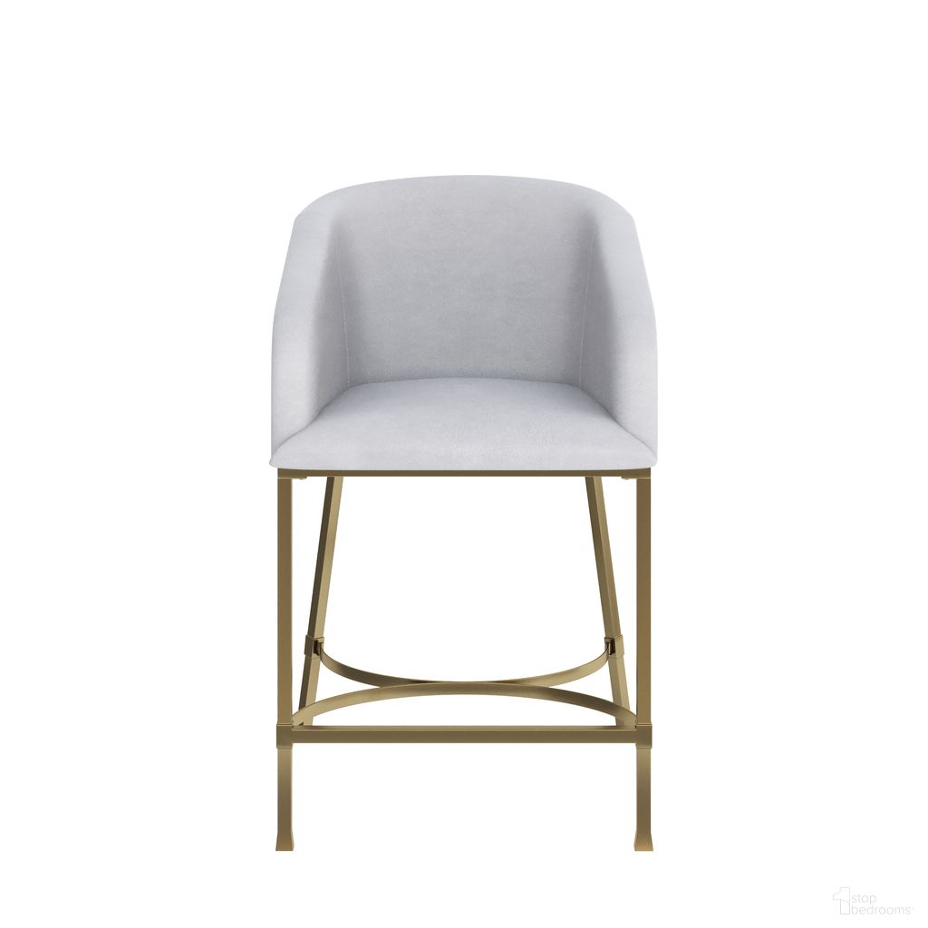The appearance of Hampton 26 Inch Counter Stool with Faux Leather and Steel Frame In White and Gold designed by New Ridge Home Goods in the modern / contemporary interior design. This white/gold piece of furniture was selected by 1StopBedrooms from Hampton Collection to add a touch of cosiness and style into your home. Sku: NR113804-PCS-WH. Material: Steel.