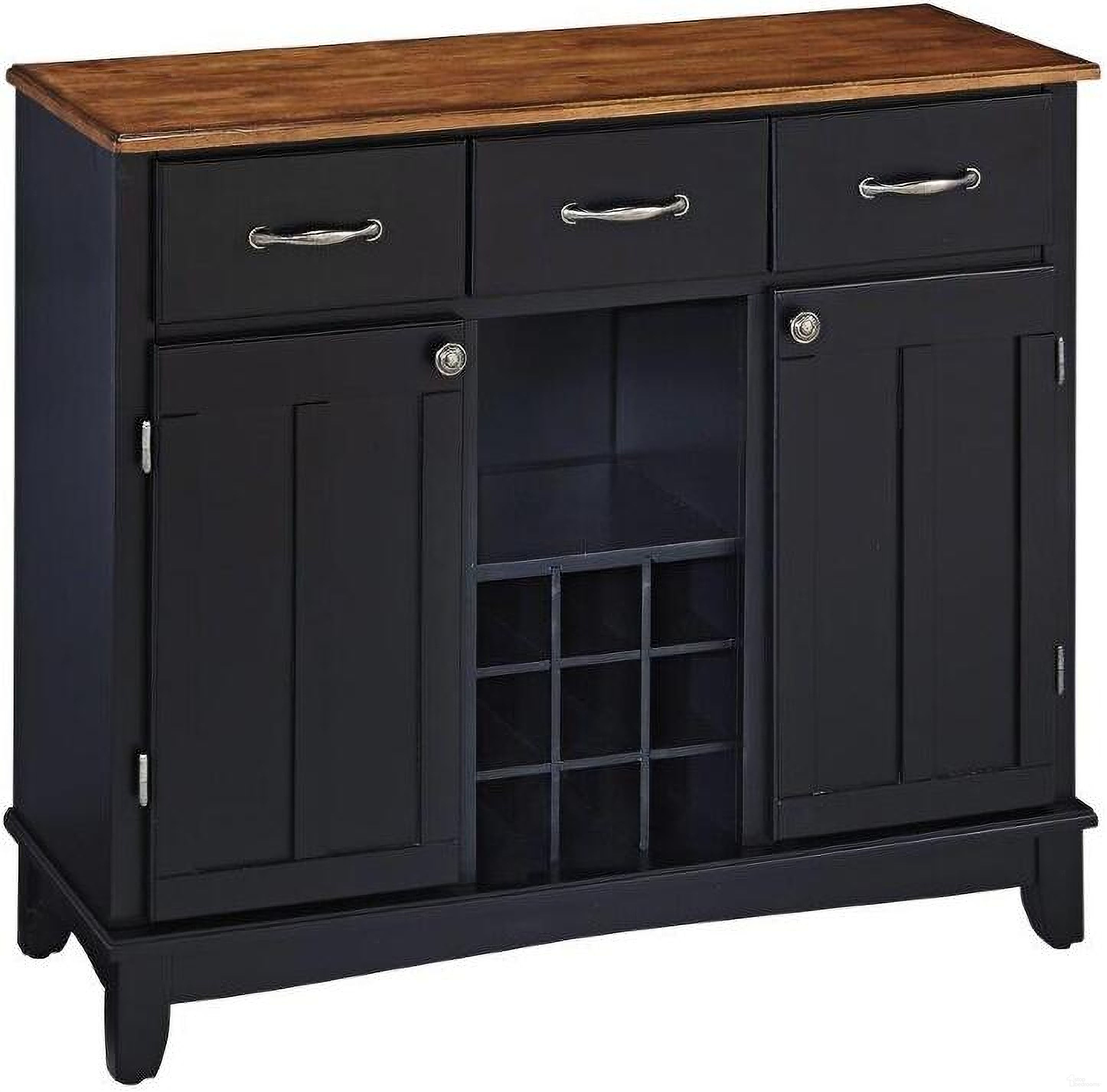 The appearance of Hampton Black Buffet 5100-0046 designed by Homestyles in the traditional interior design. This black piece of furniture was selected by 1StopBedrooms from Hampton Collection to add a touch of cosiness and style into your home. Sku: 5100-004;5100-106. Material: Wood.