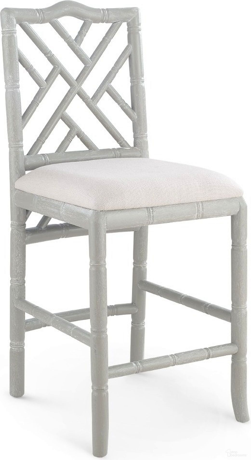 The appearance of Hampton Counter Stool In Classic Gray designed by Villa & House in the transitional interior design. This gray piece of furniture  was selected by 1StopBedrooms from Hampton Collection to add a touch of cosiness and style into your home. Sku: HAM-575-97. Material: Wood.