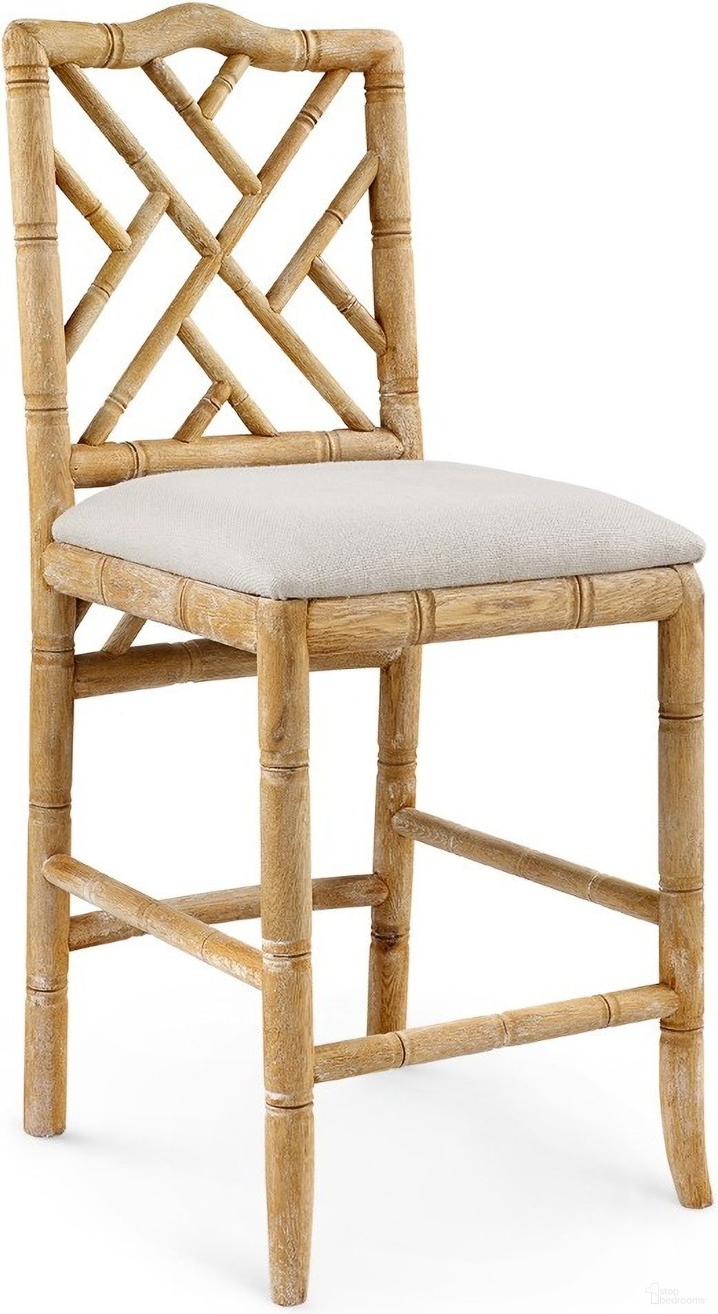 The appearance of Hampton Counter Stool In Natural designed by Villa & House in the transitional interior design. This natural piece of furniture was selected by 1StopBedrooms from Hampton Collection to add a touch of cosiness and style into your home. Sku: HAM-575-98. Material: Wood.