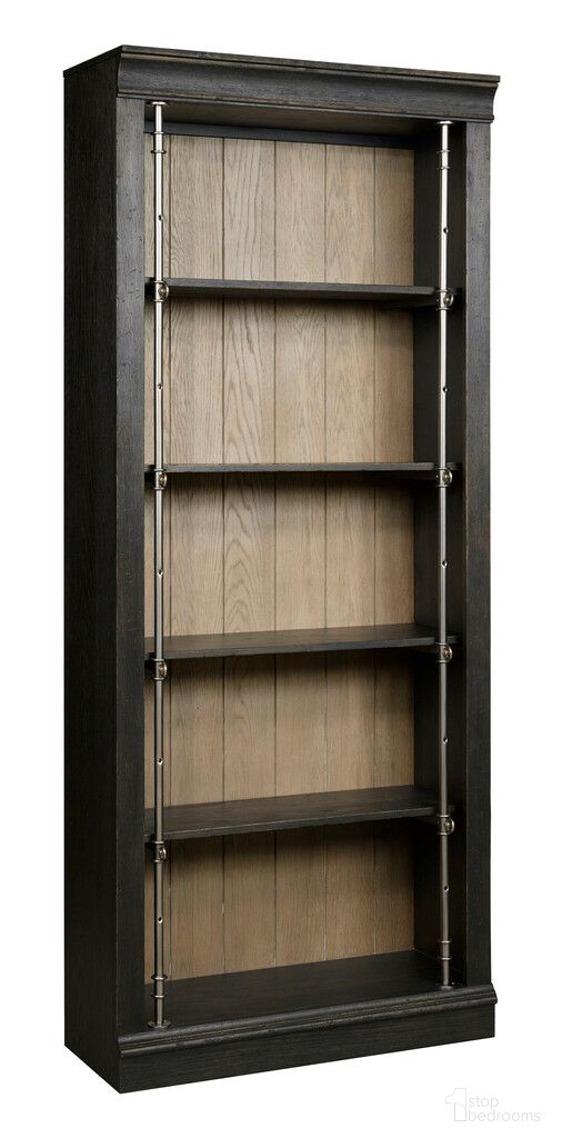 The appearance of Hancock Bunching Bookcase In Black designed by Hammary in the transitional interior design. This black piece of furniture was selected by 1StopBedrooms from Hancock Collection to add a touch of cosiness and style into your home. Sku: 038-588. Material: Wood.