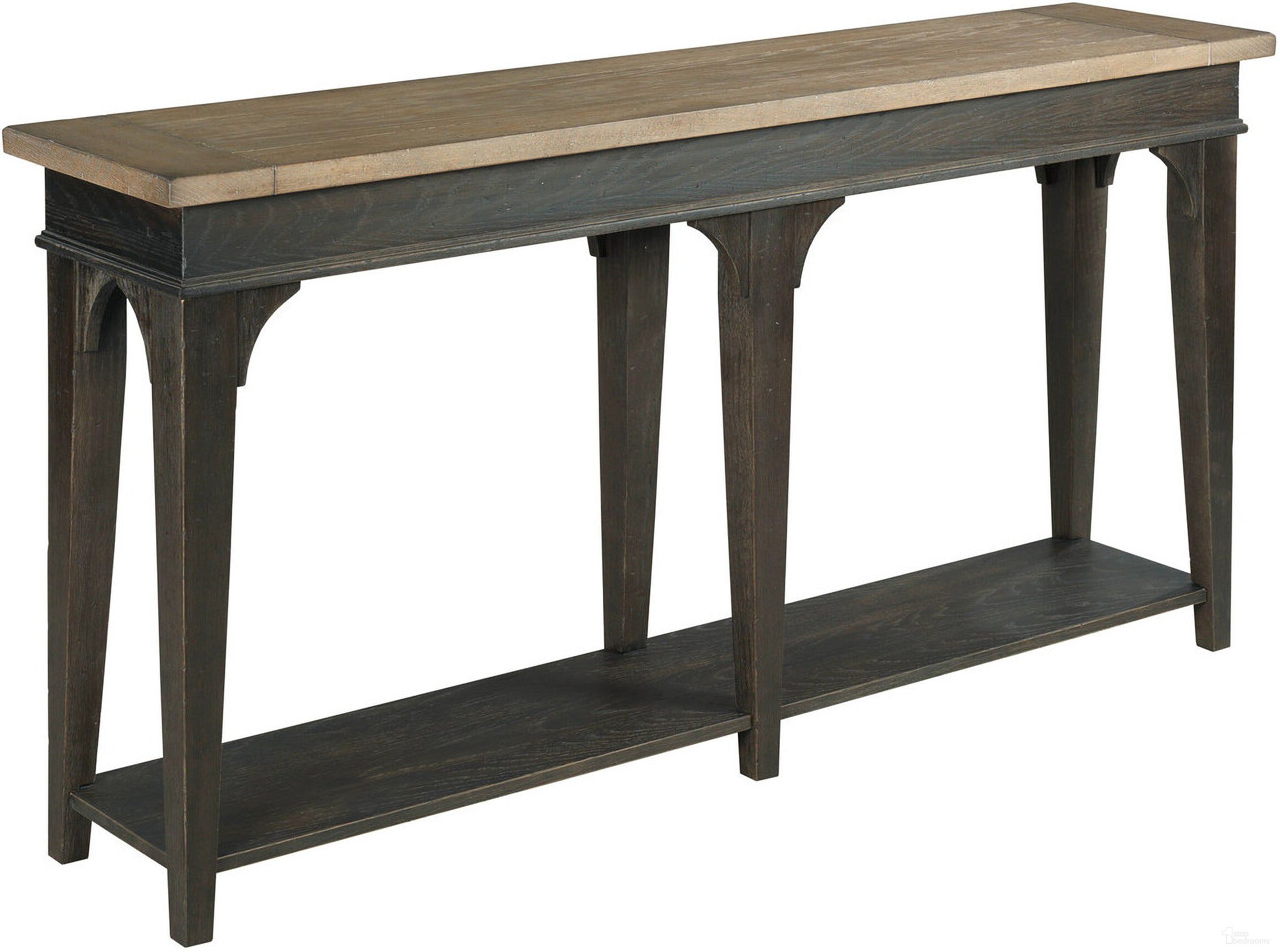 The appearance of Hancock Hall Console In Black designed by Hammary in the transitional interior design. This black piece of furniture  was selected by 1StopBedrooms from Hancock Collection to add a touch of cosiness and style into your home. Sku: 038-925. Material: Wood.