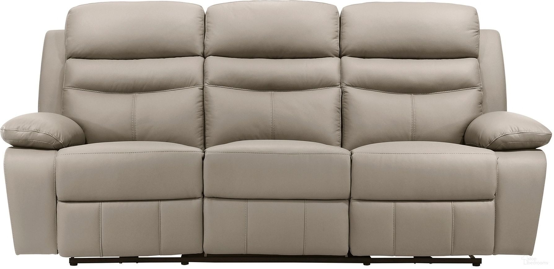 The appearance of Hancock Power Double Reclining Sofa In Beige designed by Homelegance in the modern / contemporary interior design. This beige piece of furniture was selected by 1StopBedrooms from Hancock Collection to add a touch of cosiness and style into your home. Sku: 9628LTE-3PW. Material: Leather.