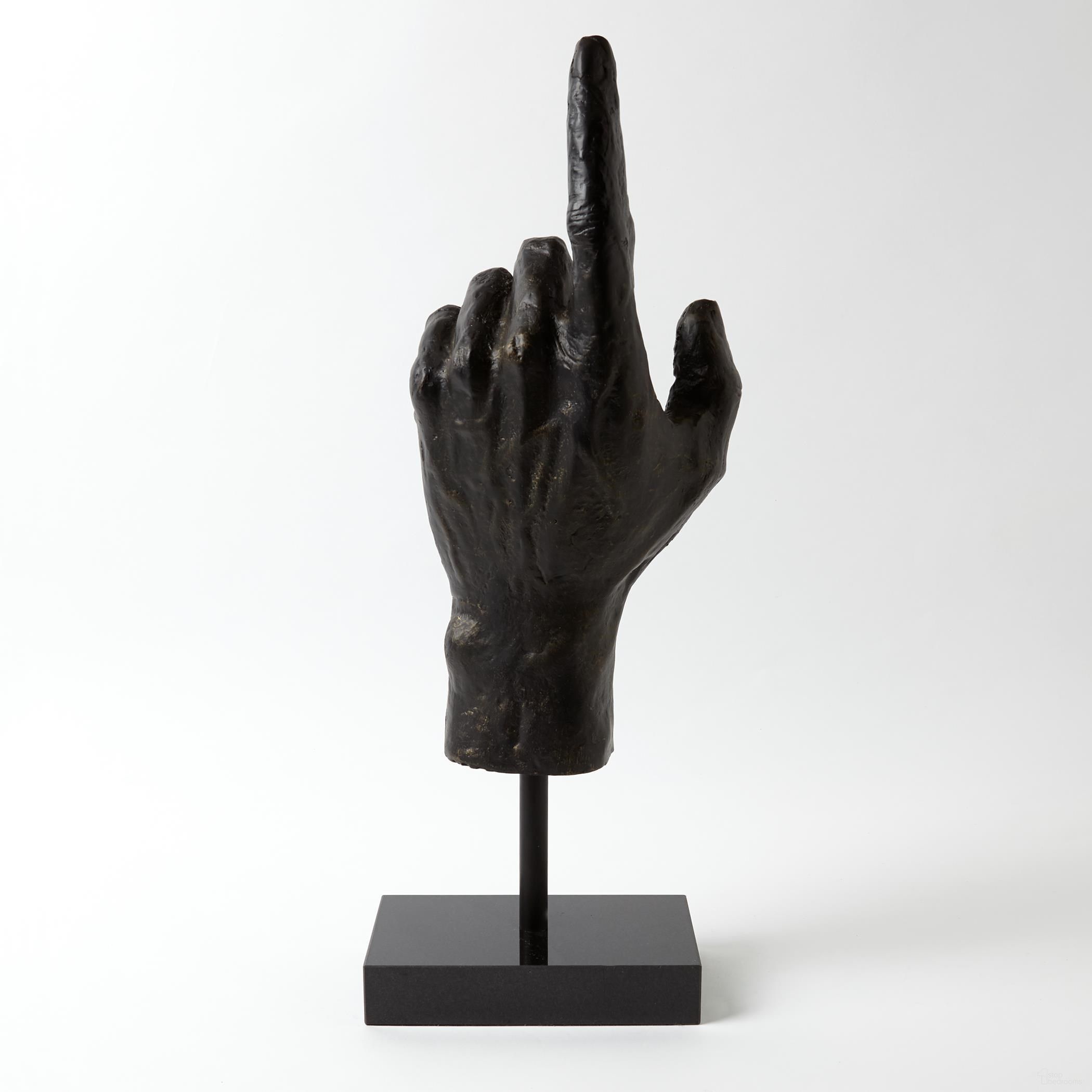 The appearance of Upward Hand Sculpture In Gray designed by Global Views in the modern / contemporary interior design. This gray piece of furniture  was selected by 1StopBedrooms from Hand Collection to add a touch of cosiness and style into your home. Sku: 880447. Material: Iron.