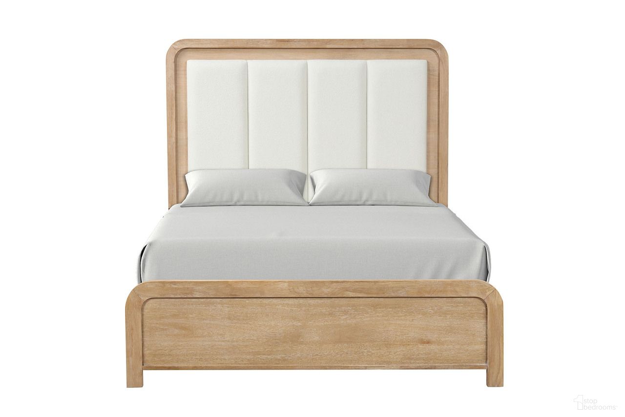 The appearance of Handforth Queen Bed In Natural designed by Furniture of America in the transitional interior design. This natural piece of furniture was selected by 1StopBedrooms from Handforth Collection to add a touch of cosiness and style into your home. Sku: FM7705NT-Q-FB;FM7705NT-Q-HB;FM7705NT-R. Material: Fabric. Bed Size: Queen. Bed Type: Upholstered Bed.