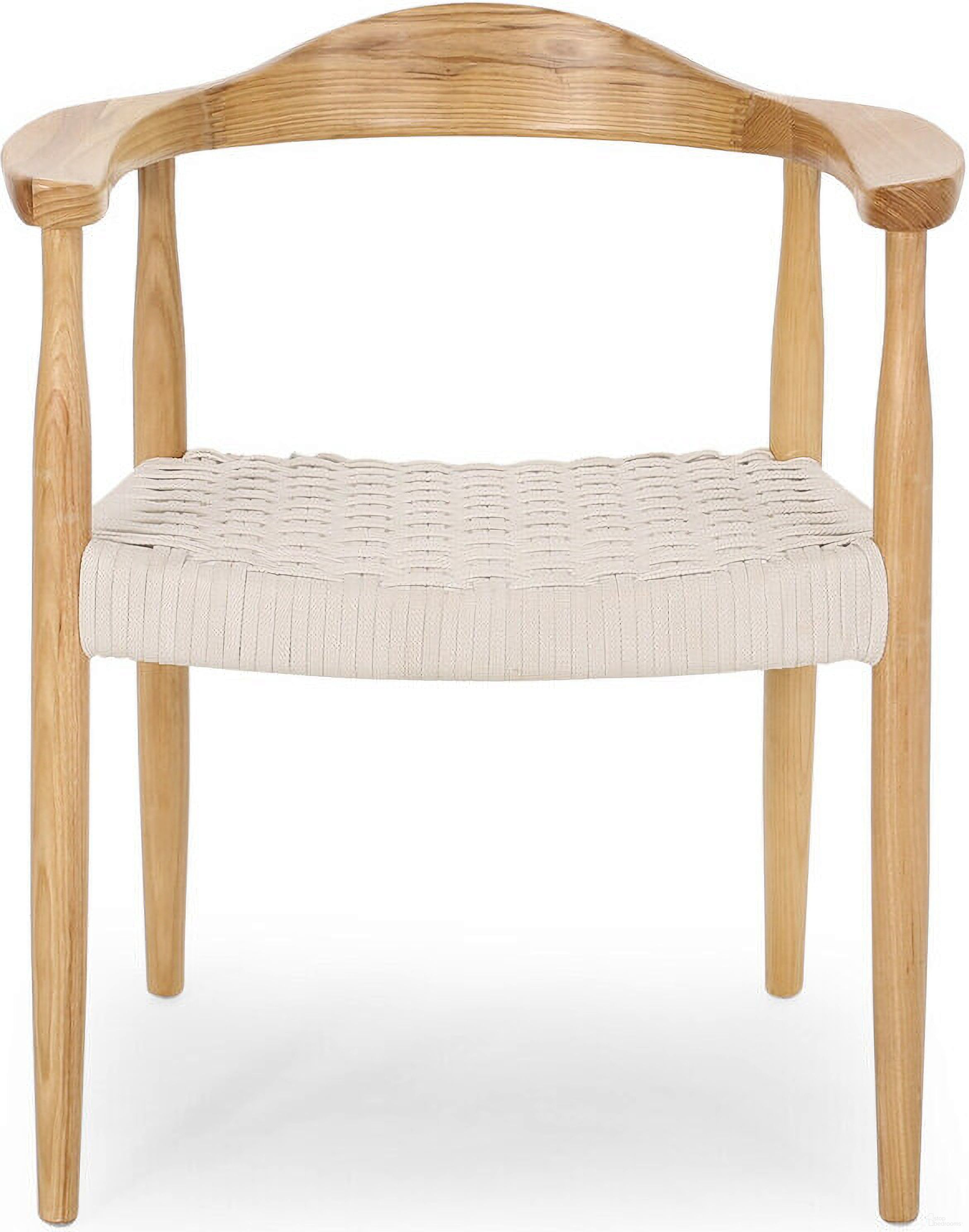 The appearance of Handmade Flat Rope Weave with Smooth Ash Wood Frame Arm Chair In White designed by Noble House in the country / farmhouse interior design. This white piece of furniture was selected by 1StopBedrooms from to add a touch of cosiness and style into your home. Sku: 66144.00. Chair Type: Arm Chair. Material: Woven Rope.