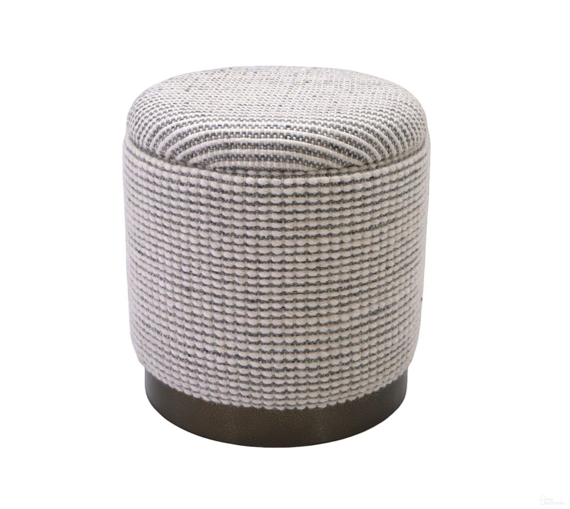 The appearance of Handwoven Kratus Hammered Metal Storage Ottoman In Ivory and Grey designed by Carolina Living in the modern / contemporary interior design. This ivory and grey piece of furniture was selected by 1StopBedrooms from Odyssey Collection to add a touch of cosiness and style into your home. Sku: OT-1717-HB-0018. Material: Woven.